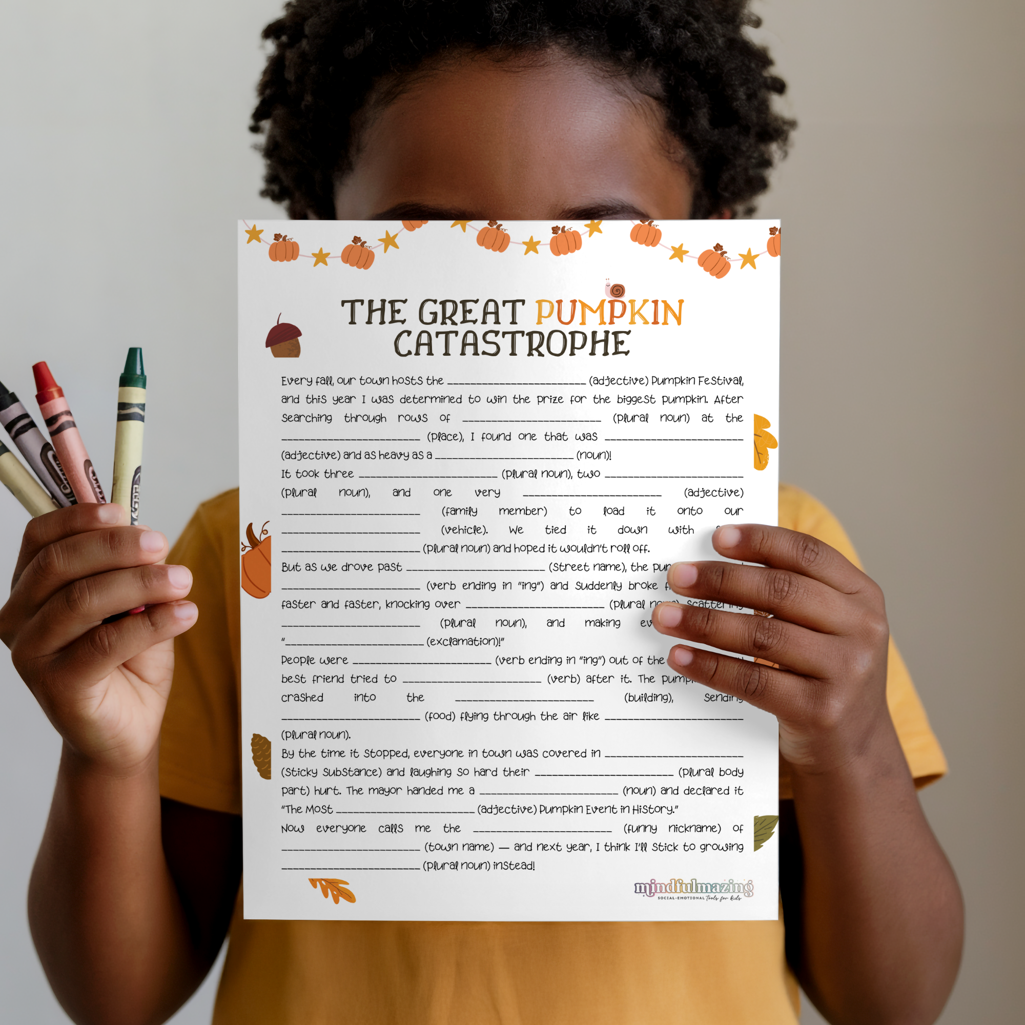 The Great Pumpkin Catastrophe Mad Libs