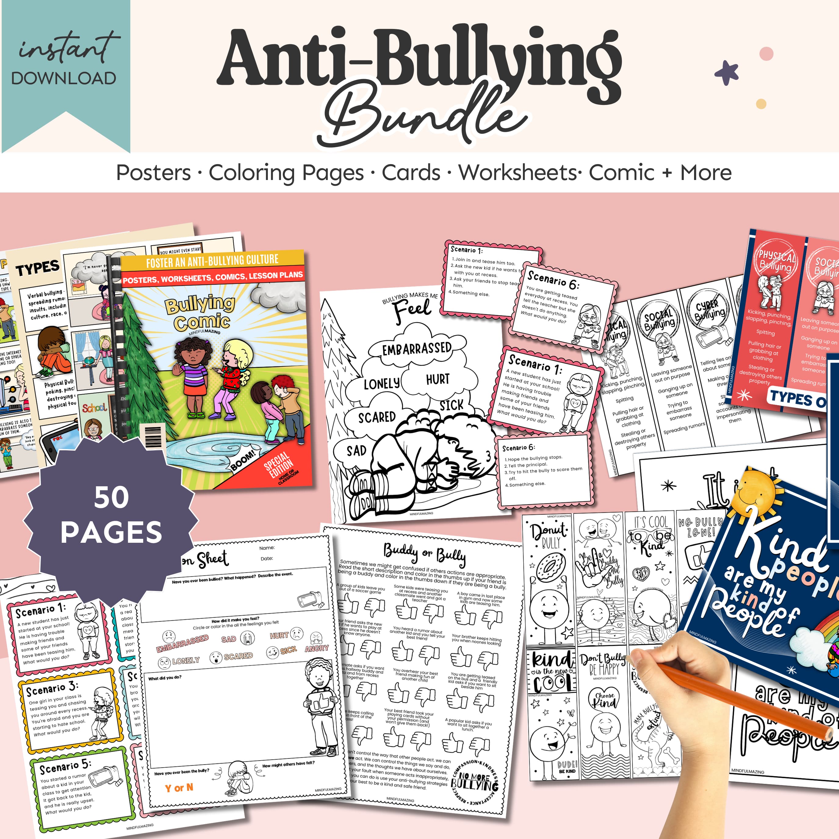 Anti-Bullying Comic Book + Activities