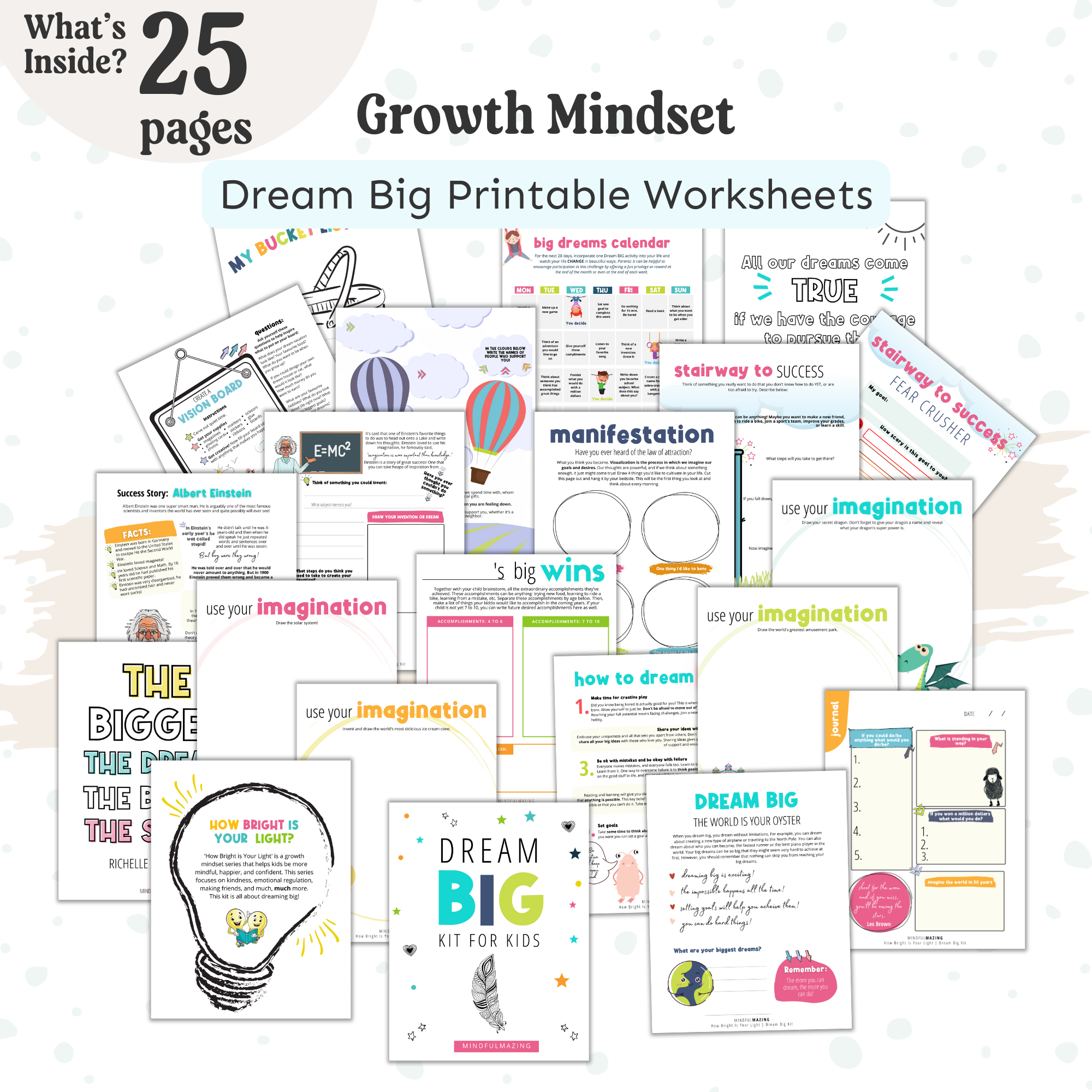 Dream Big Growth Mindset Kit PDF (ages 5-11)