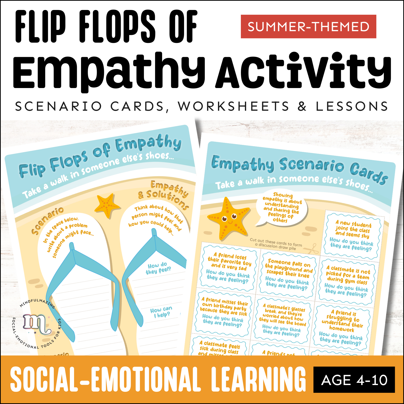 Summer Flip Flop Empathy Activities