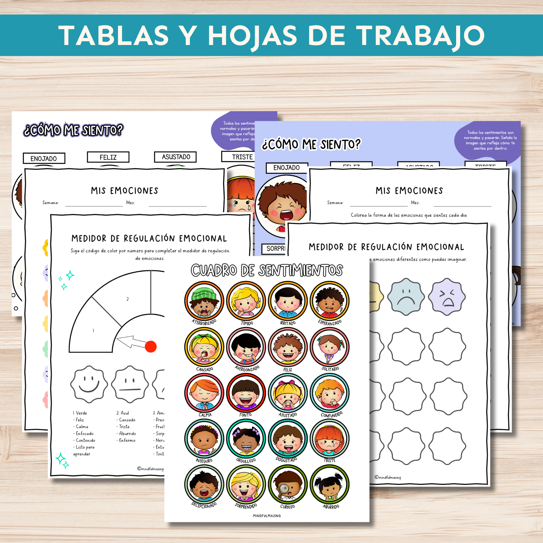 Kit de Emociones (Pósteres + Hojas de trabajo)