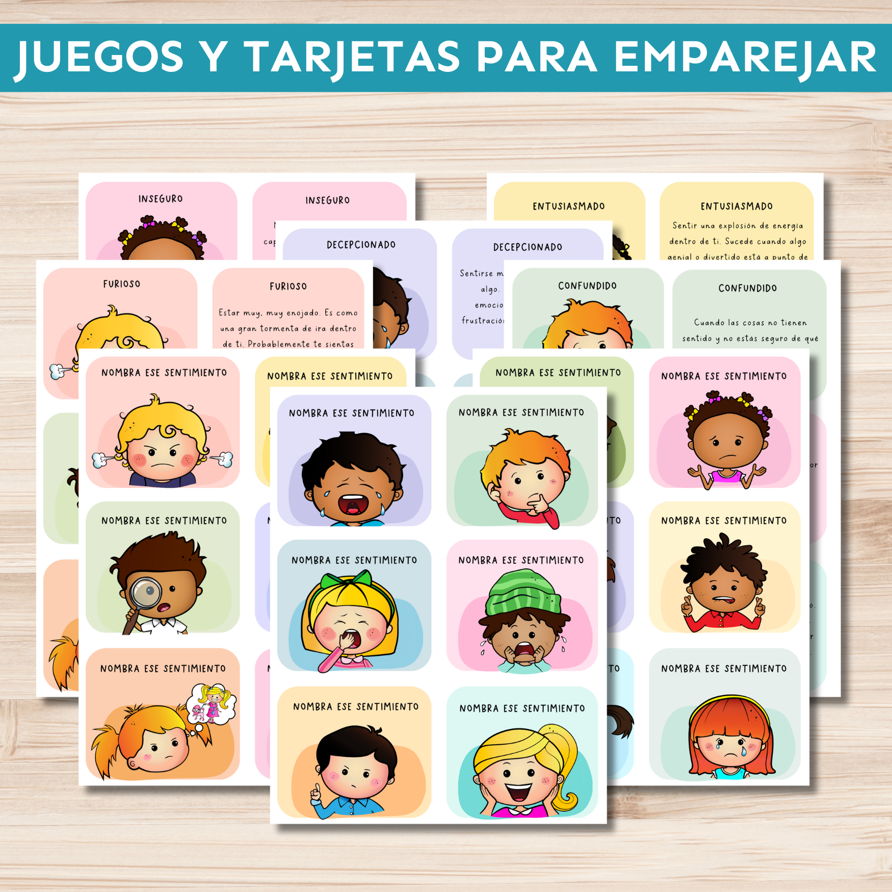 Kit de Emociones (Pósteres + Hojas de trabajo)