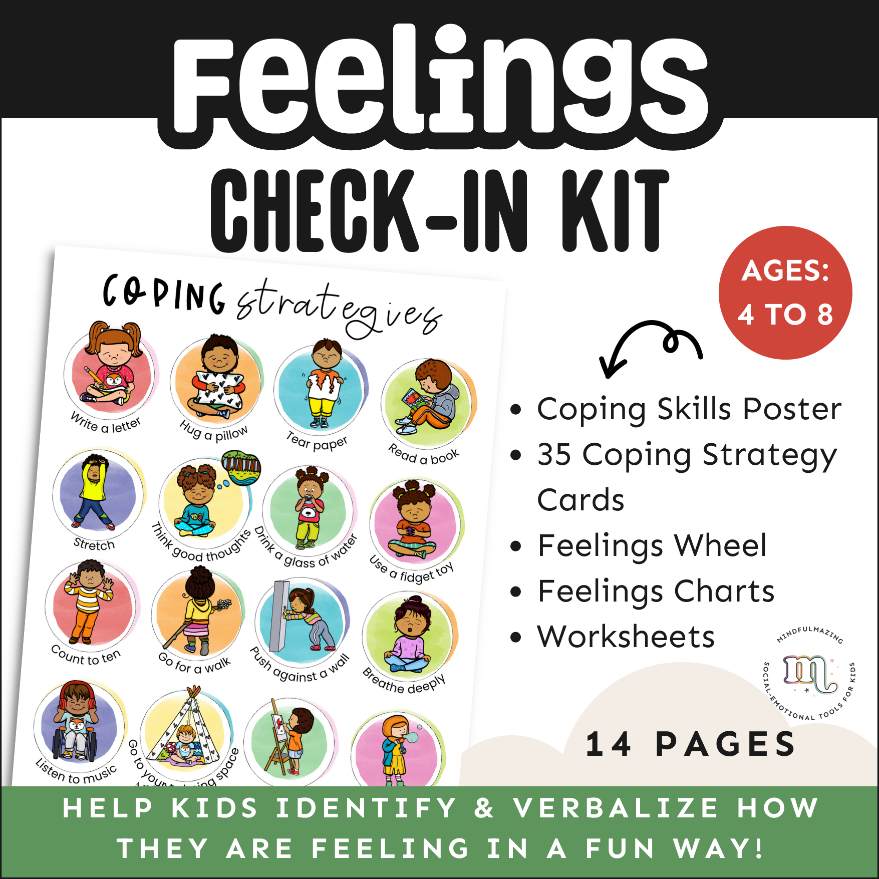 Feelings Check-In (PDF) Ages 2 and Up!