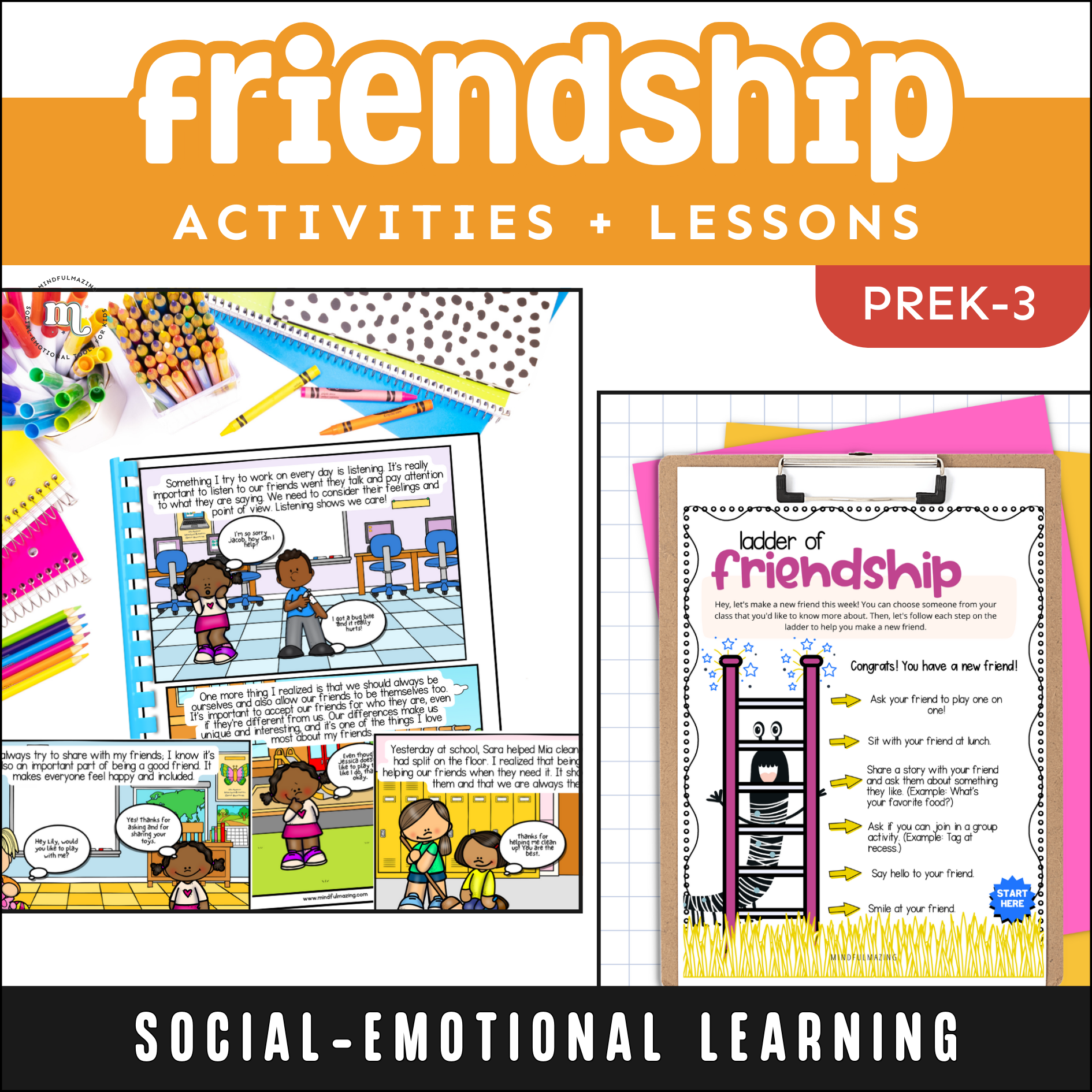 Friendship Activities + Lessons