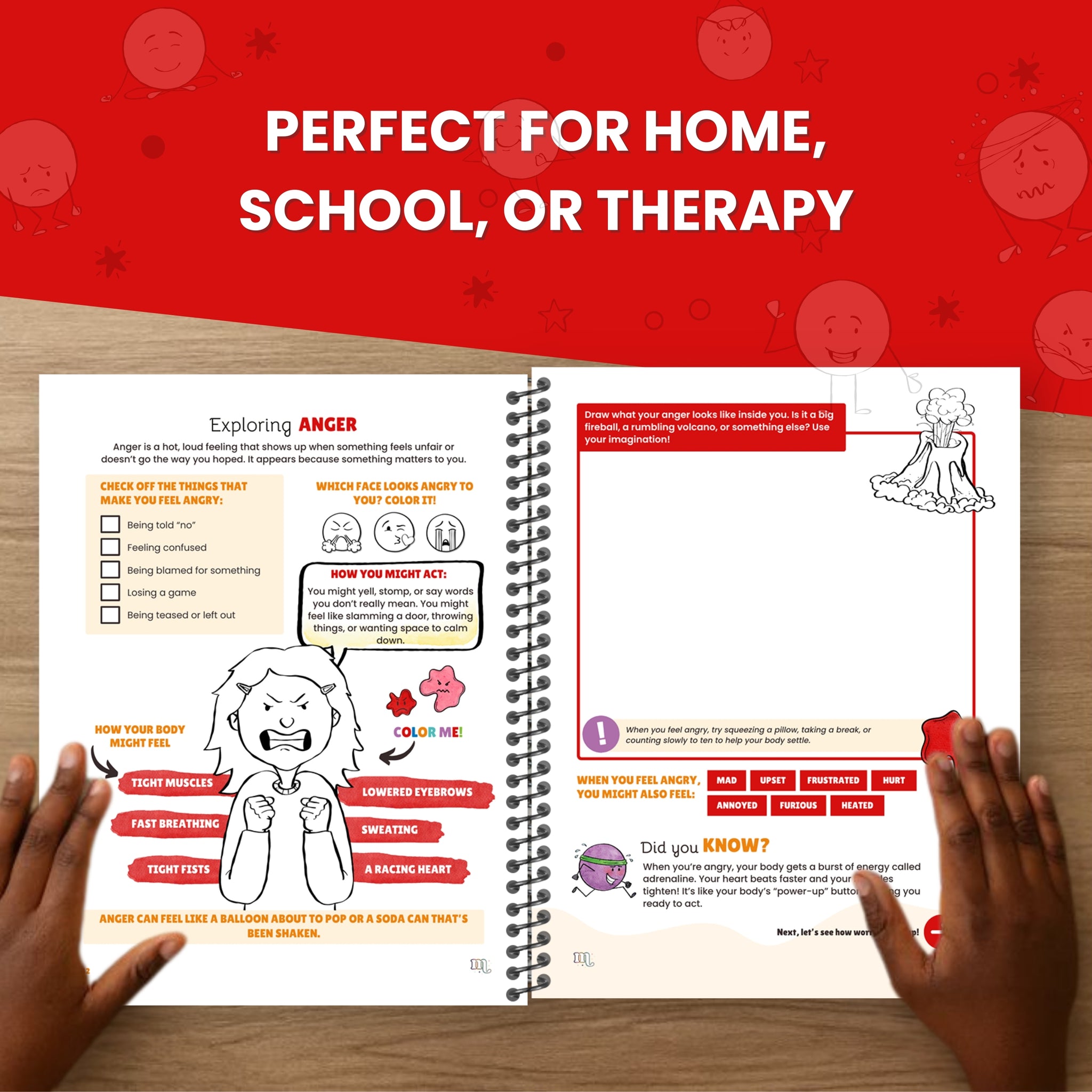 The Mega Emotions Workbook: Emotional Regulation Workbook for Kids (Ages 6–11)