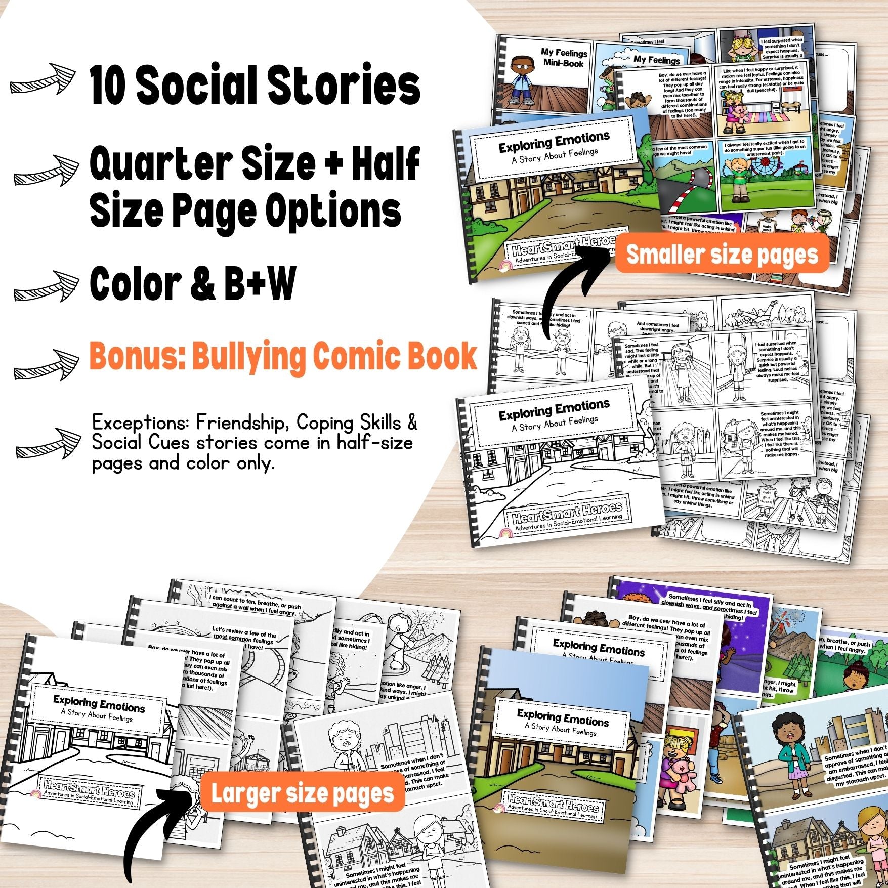 Social Story Bundle - 10 Stories (Ages 3 to 9)