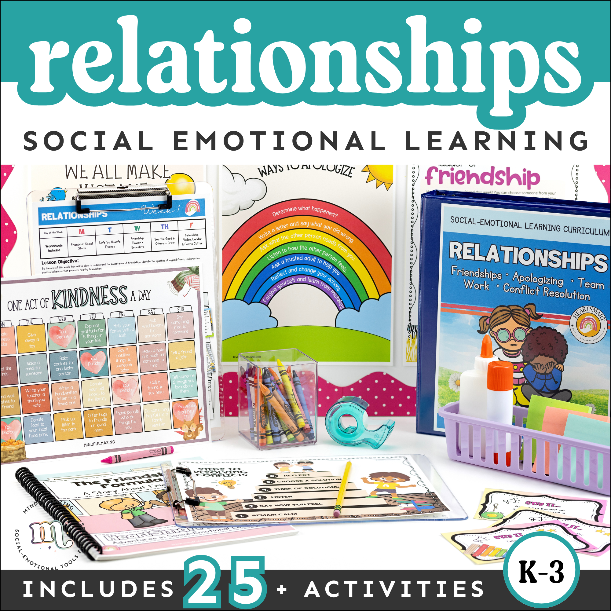 Relationships Social-Emotional Learning Unit (ages 3 - 8)