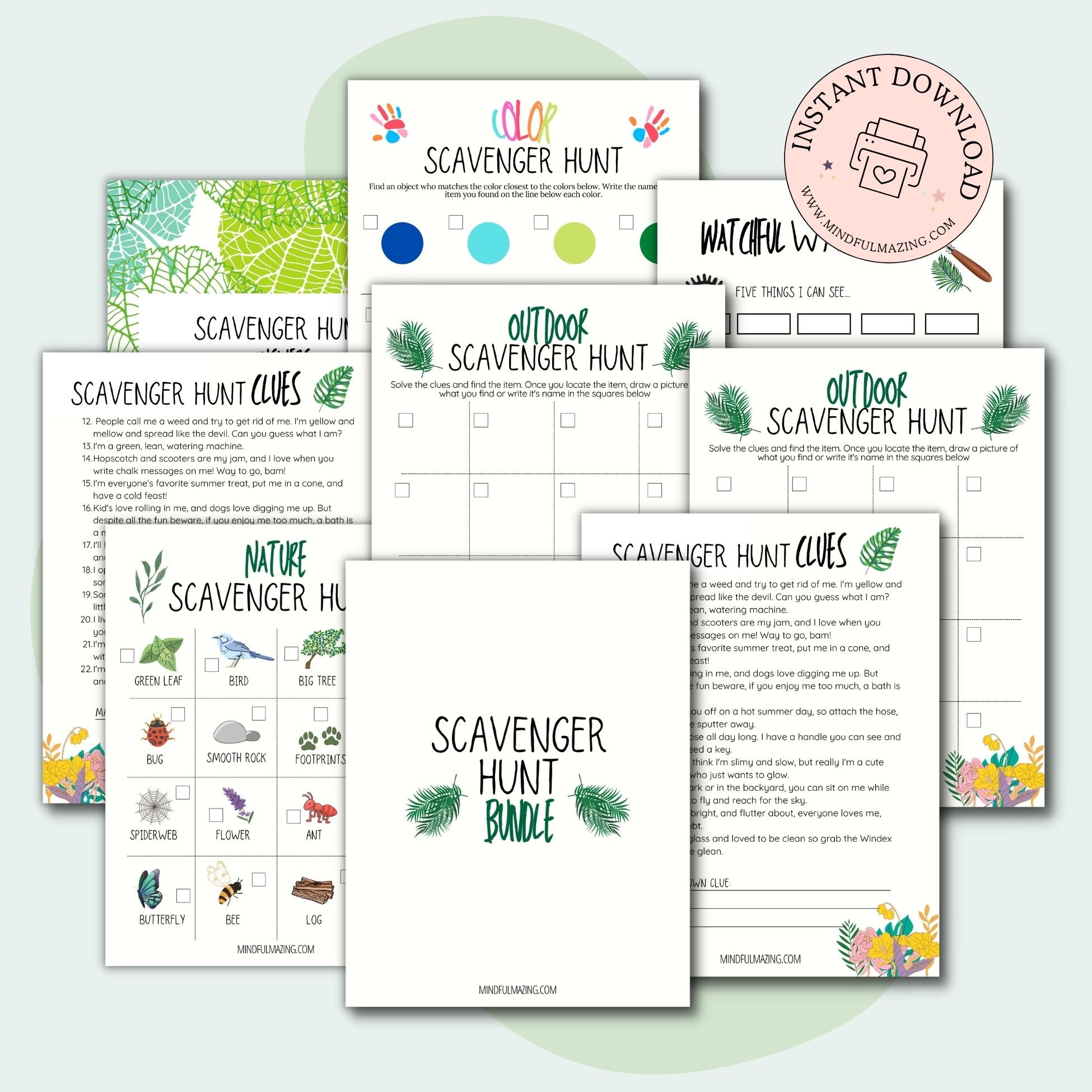 Nature Scavenger Hunt Bundle [4 Hunts