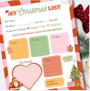 Retro Christmas Wish List