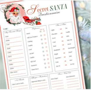 Vintage Secret Santa Questionnaire