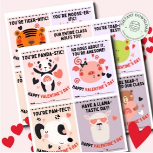 Valentine Animal Cards