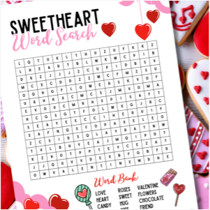 Sweetheart Word Search