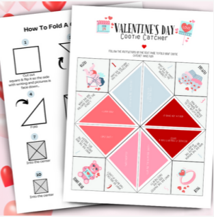 Valentine’s Cootie Catcher