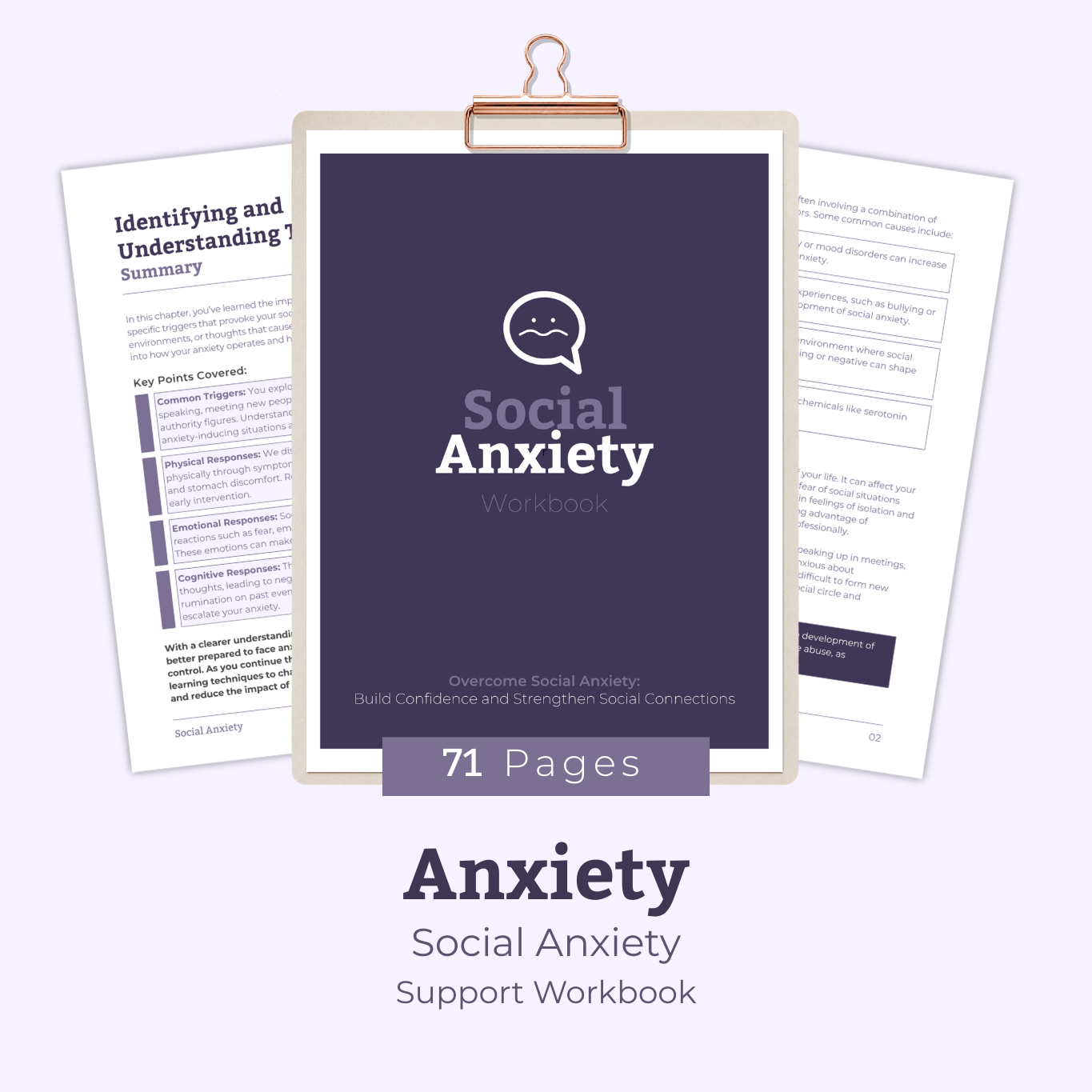 Social Anxiety Support Workbook