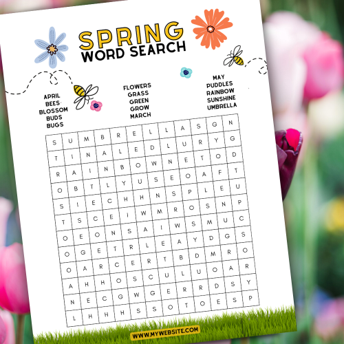 Spring Word Search