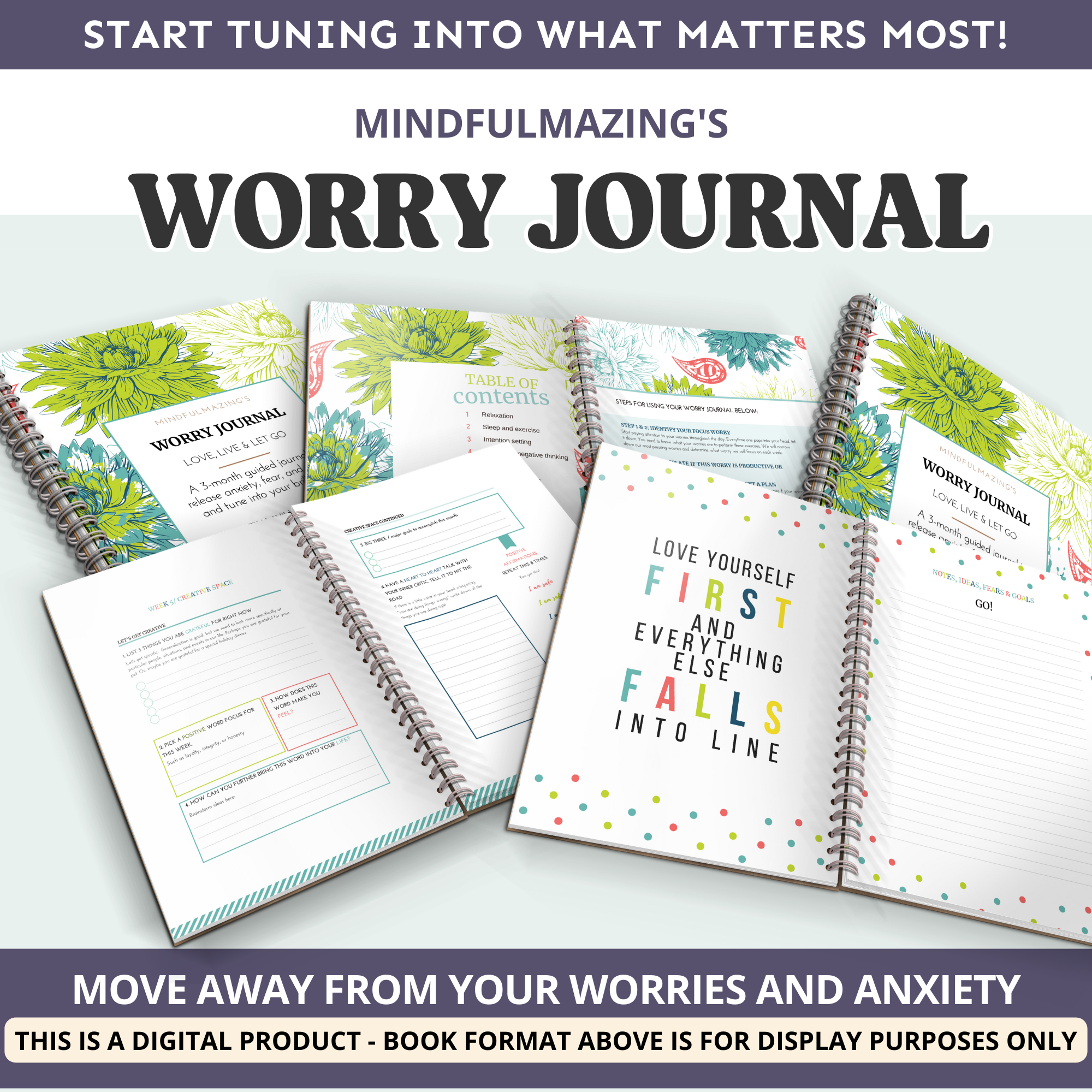 Mindfulmazing's Worry Journal (PDF Copy)