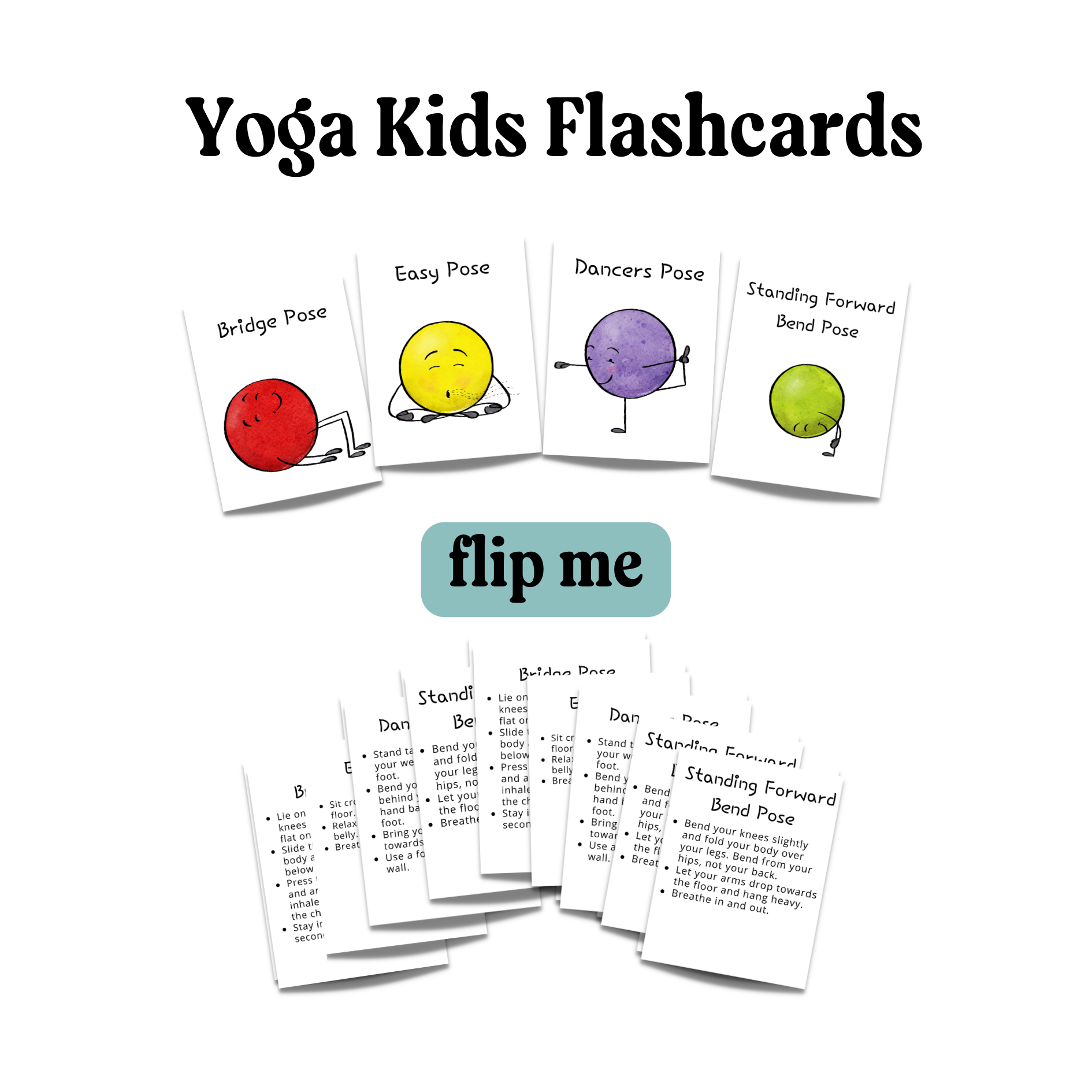 Yoga Kids Poster & Flashcards