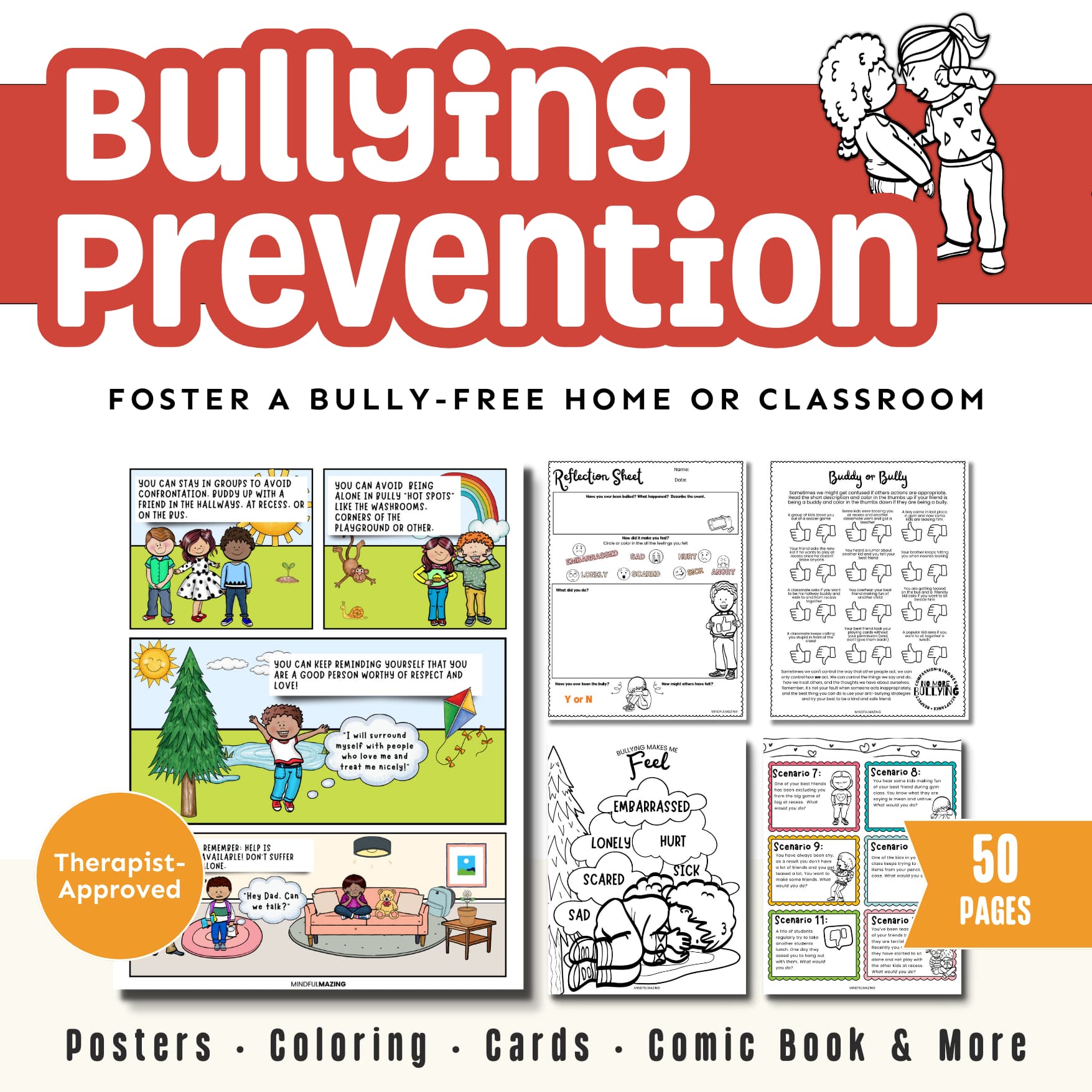 Anti-Bullying Comic Book + Activities