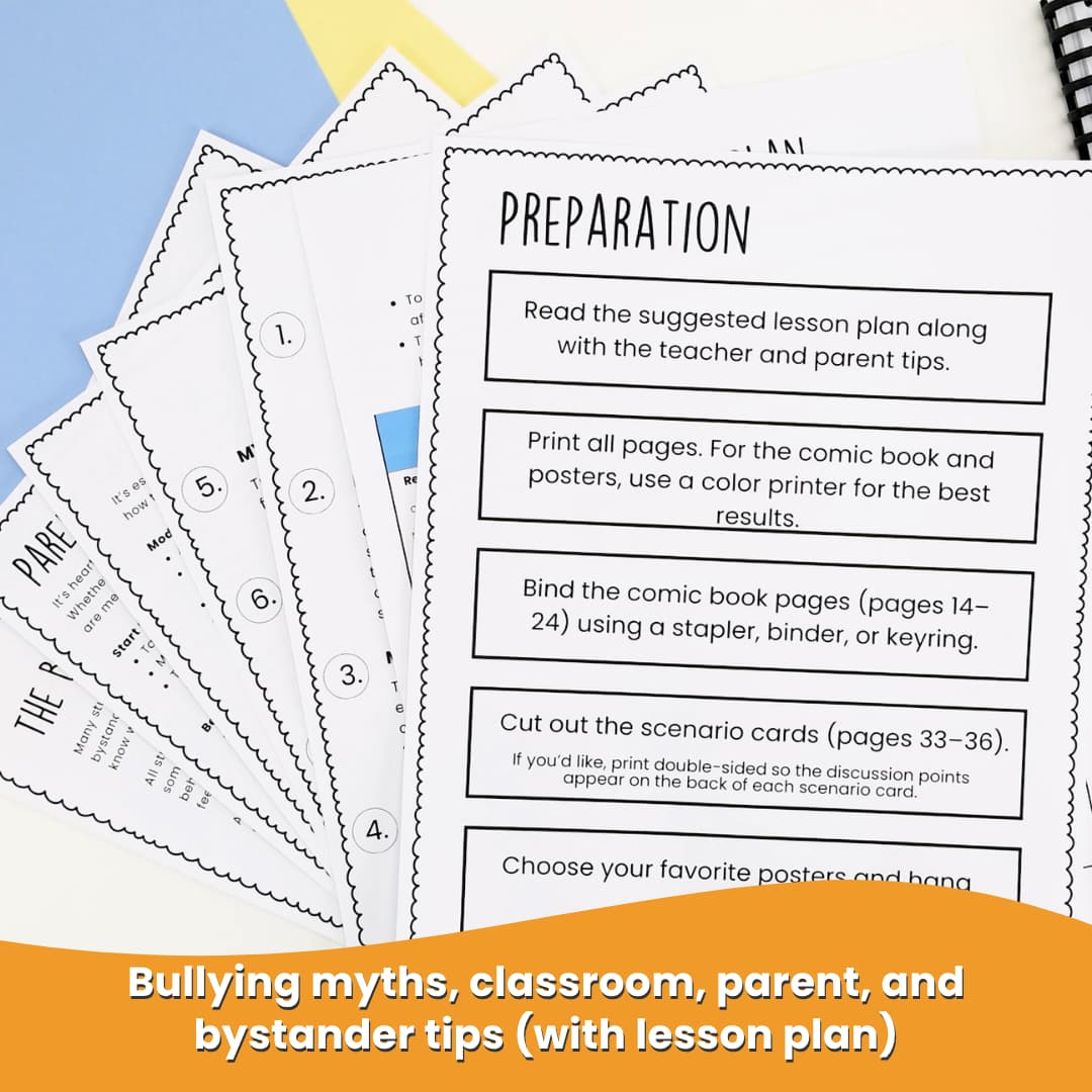 Anti-Bullying Comic Book + Activities