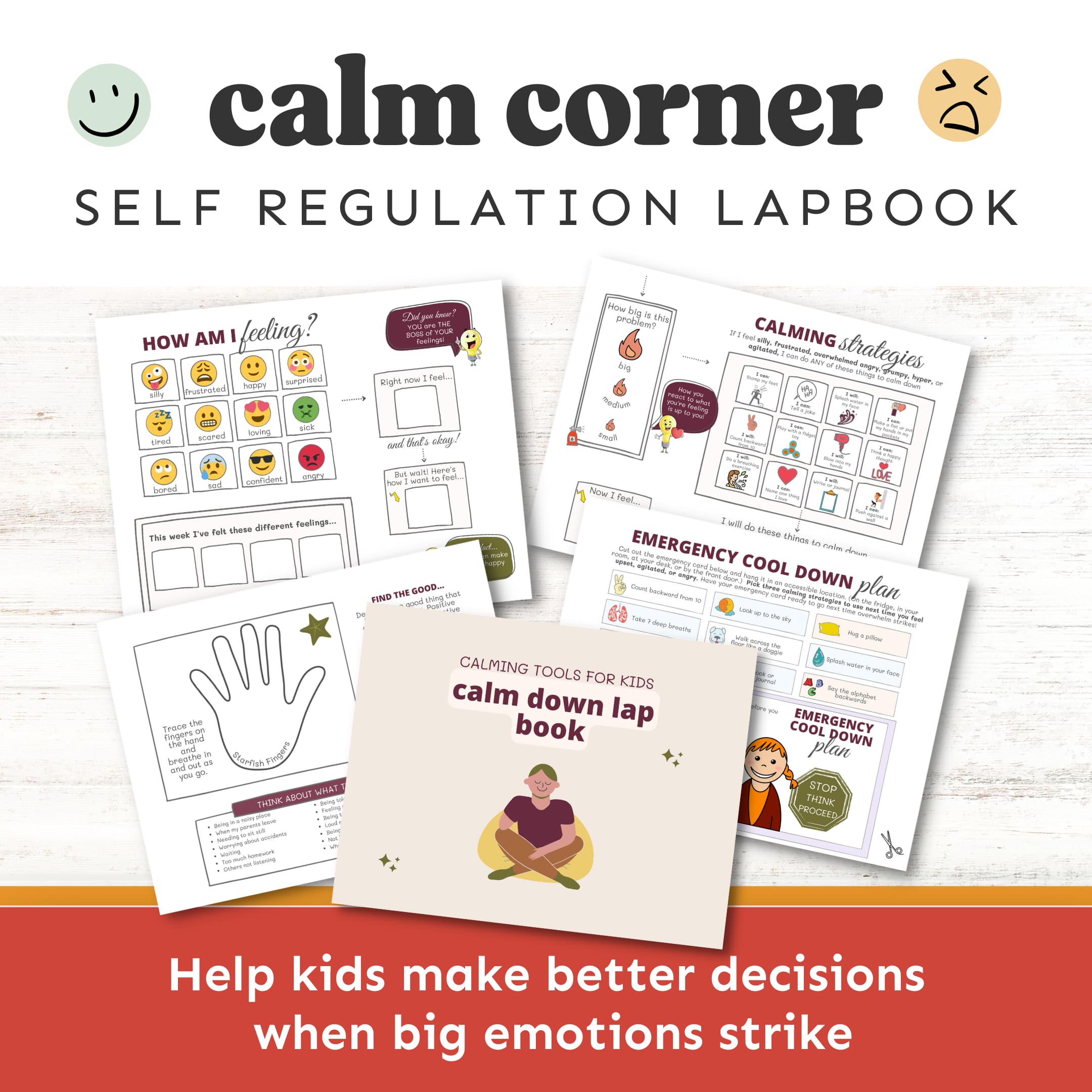 Calm Down Lapbook