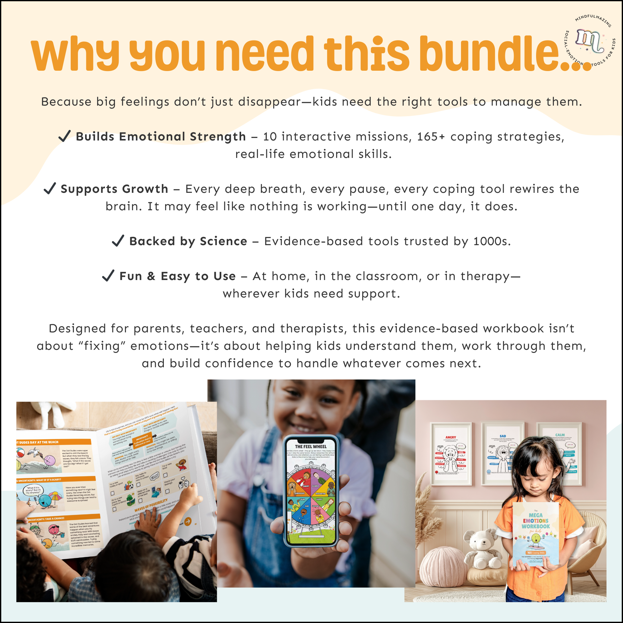 Kids Mega Emotions Workbook & Bundle (2nd Edition PDF Version)