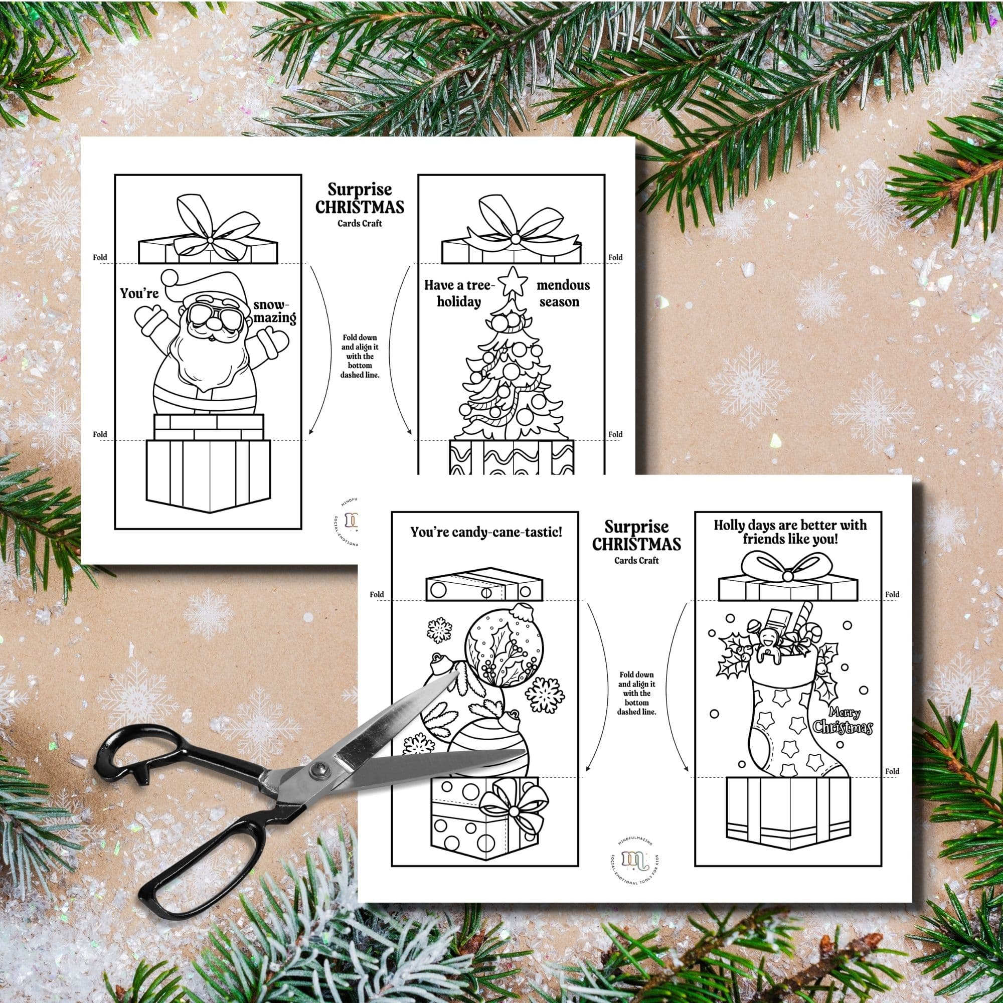 Christmas Friendship Surprise Cards