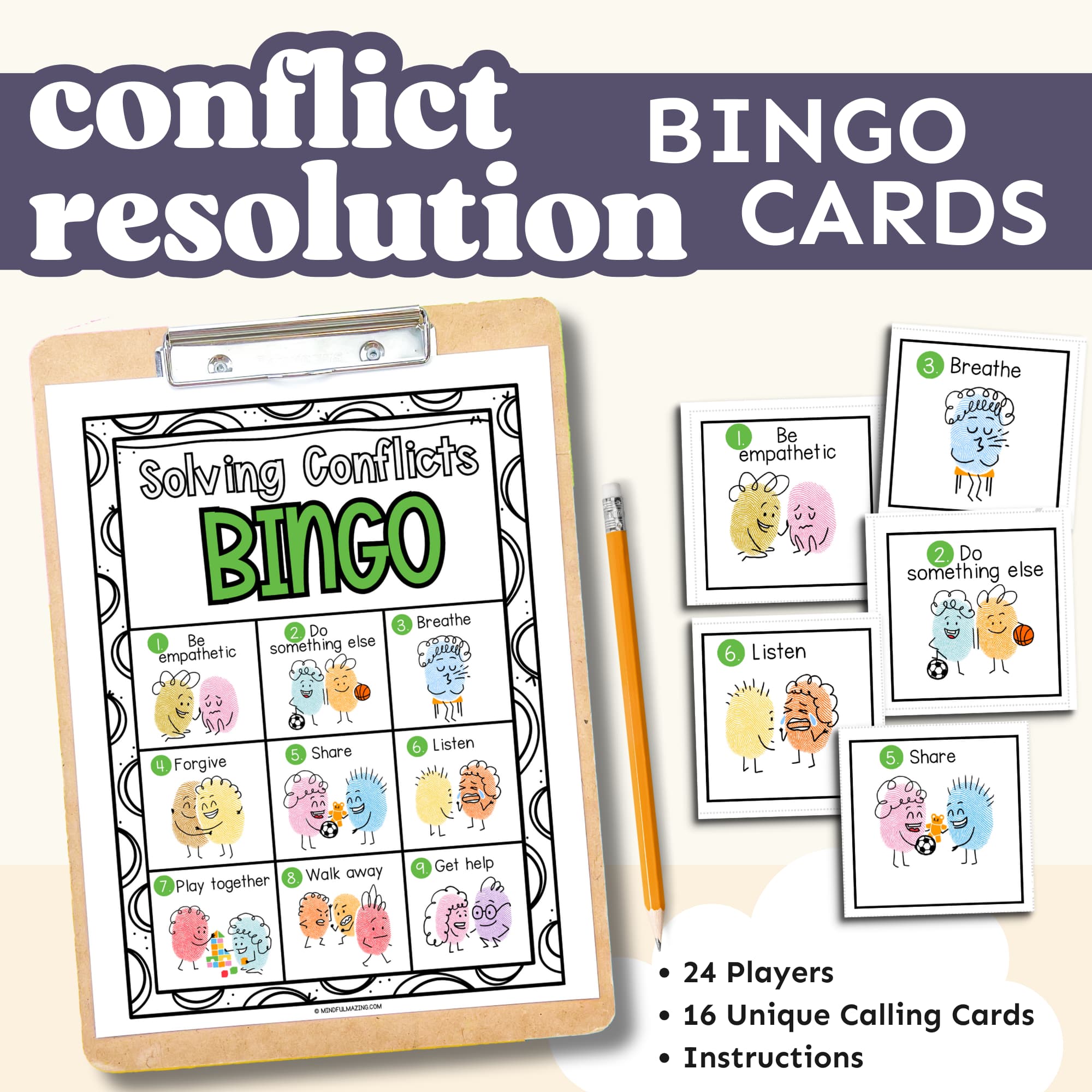 Conflict Resolution BINGO Game