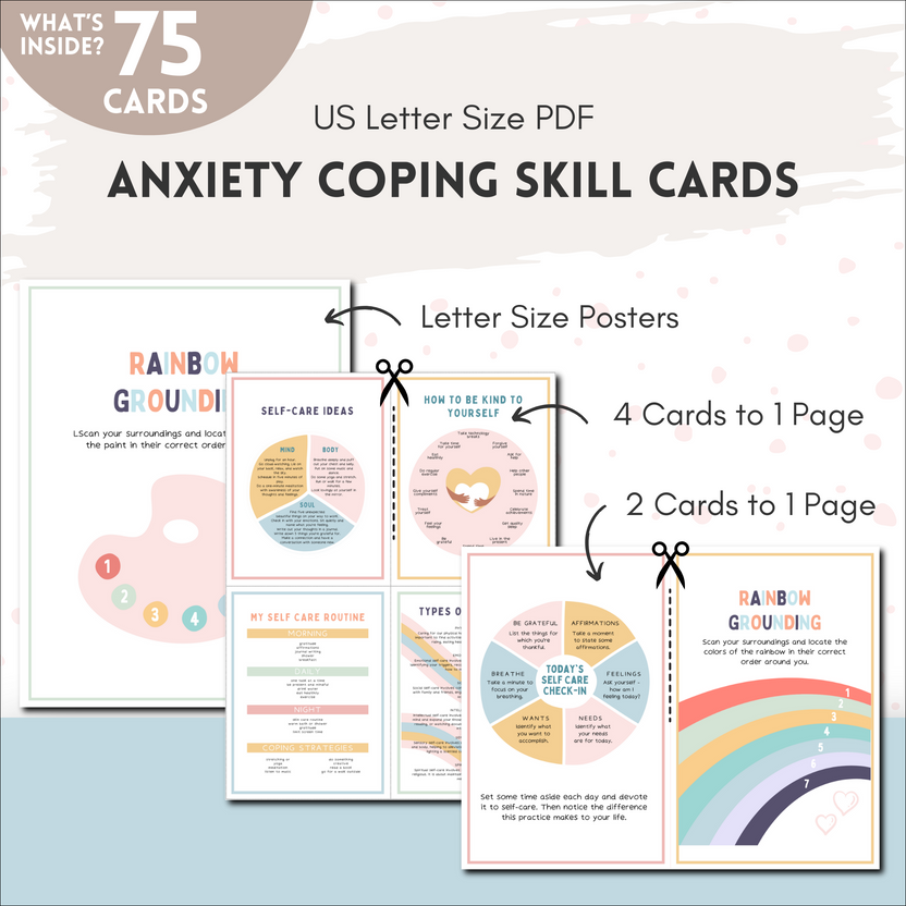 Anxiety Coping Skills Cards