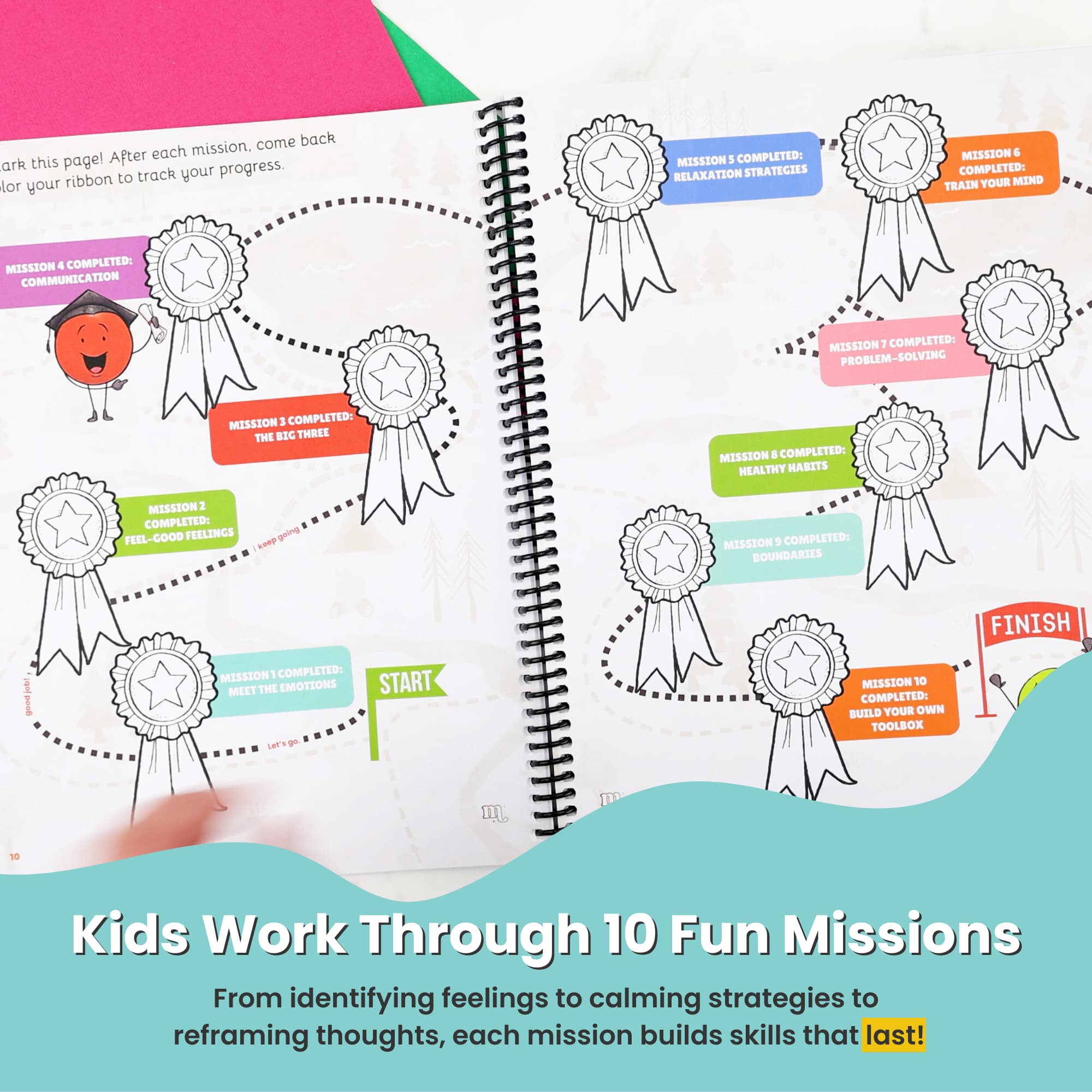 The Mega Emotions Workbook: Emotional Regulation Workbook for Kids (Ages 6–11)