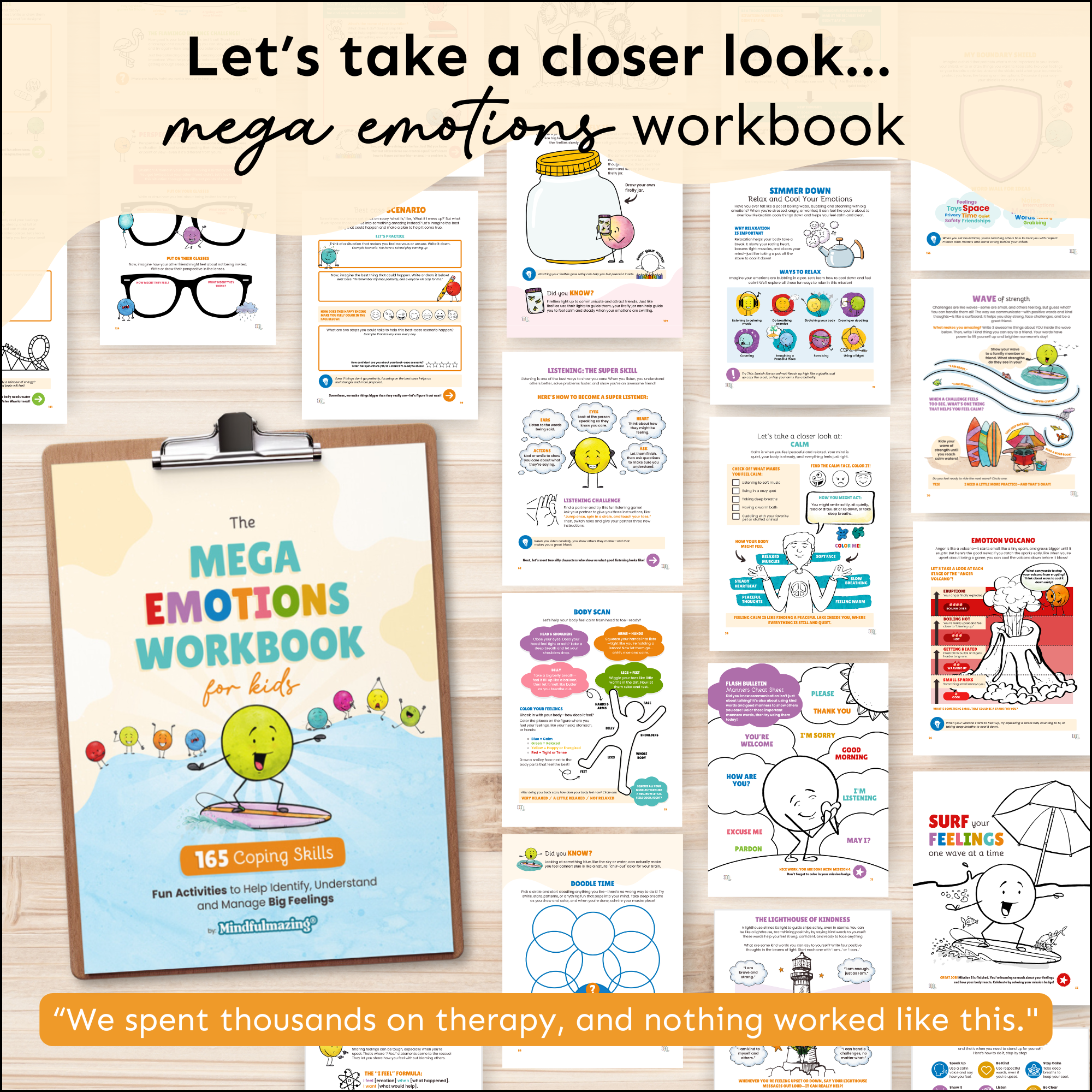 Kids Mega Emotions Workbook & Bundle (2nd Edition PDF Version)