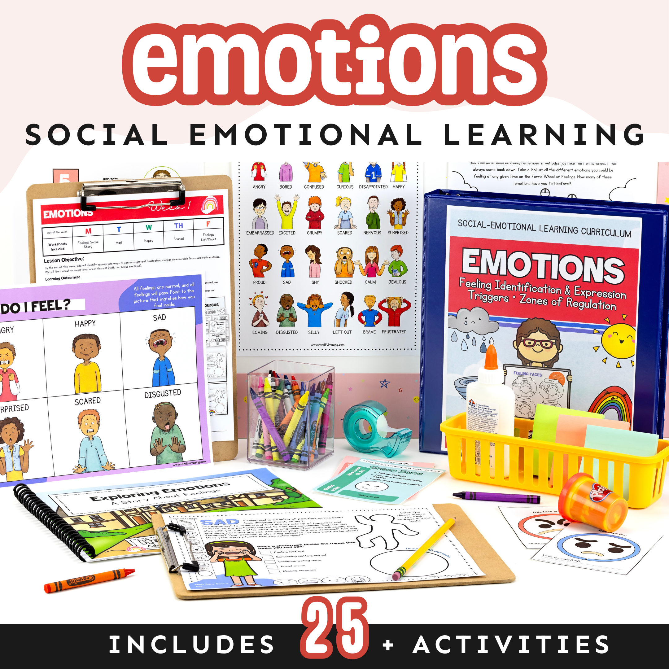 Emotions and Feelings Social Emotional Learning Unit (ages 3 - 8)