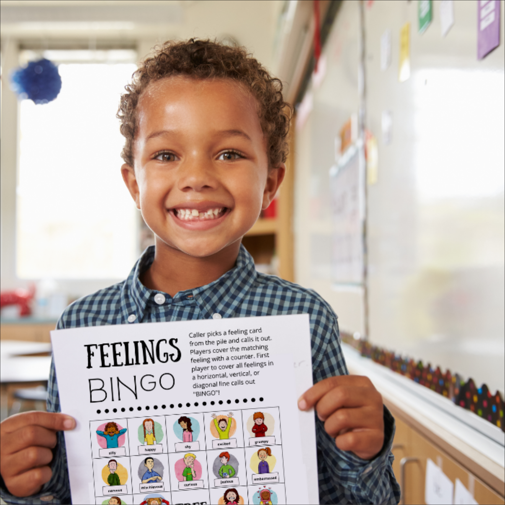 Feelings Bingo (PDF) Ages 3+