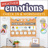 Weather Emotions Check In Chart & Worksheets