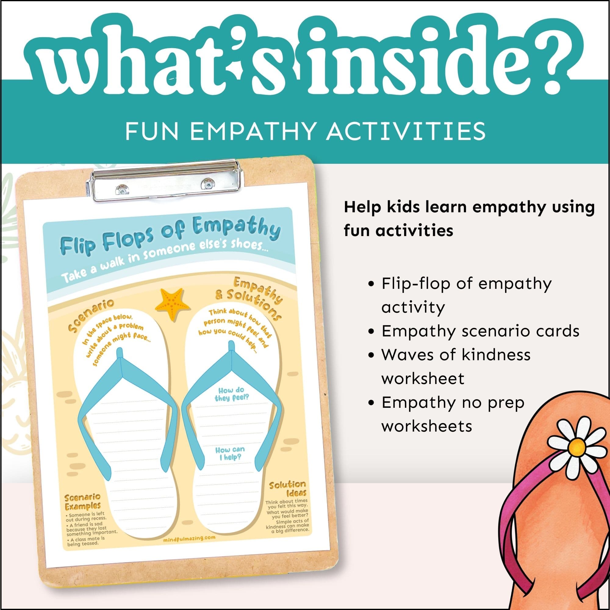 Summer Flip Flop Empathy Activities