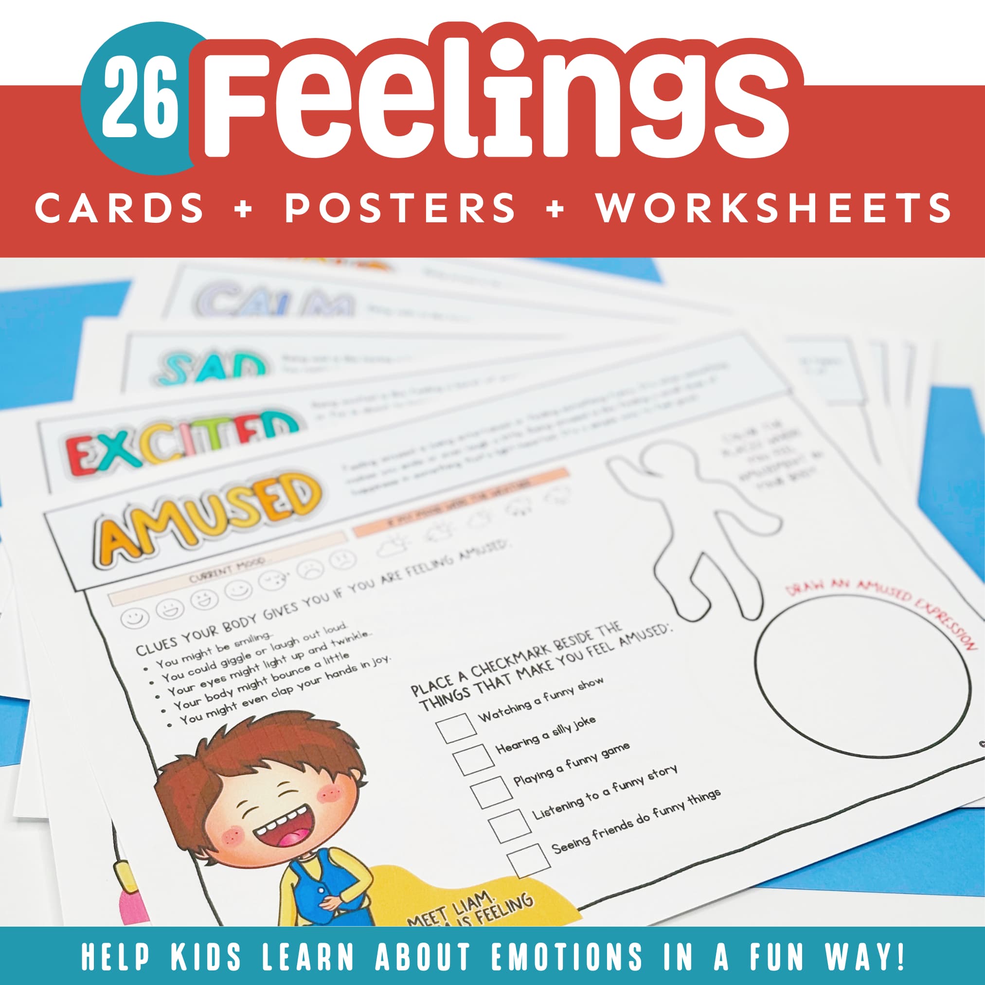 Feelings Kit (Posters + Worksheets)