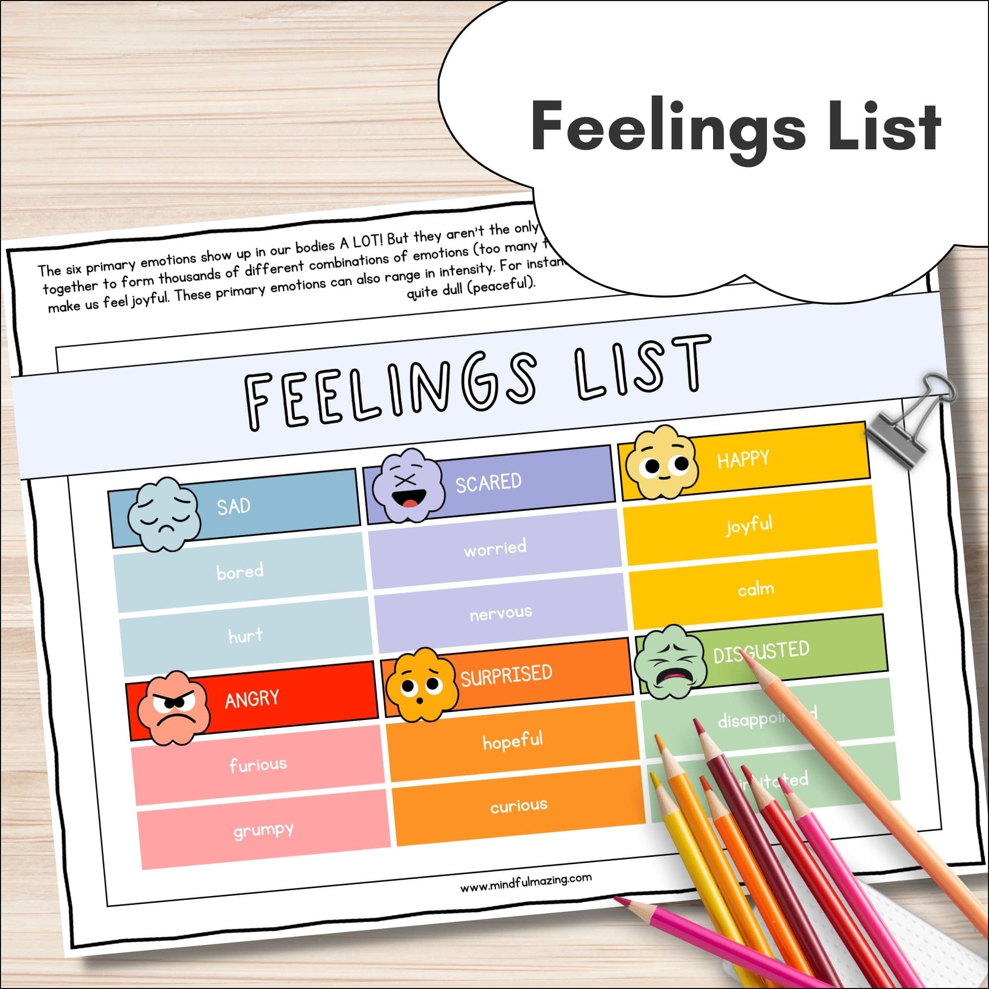 Feelings Fun Kit (Posters + Worksheets)