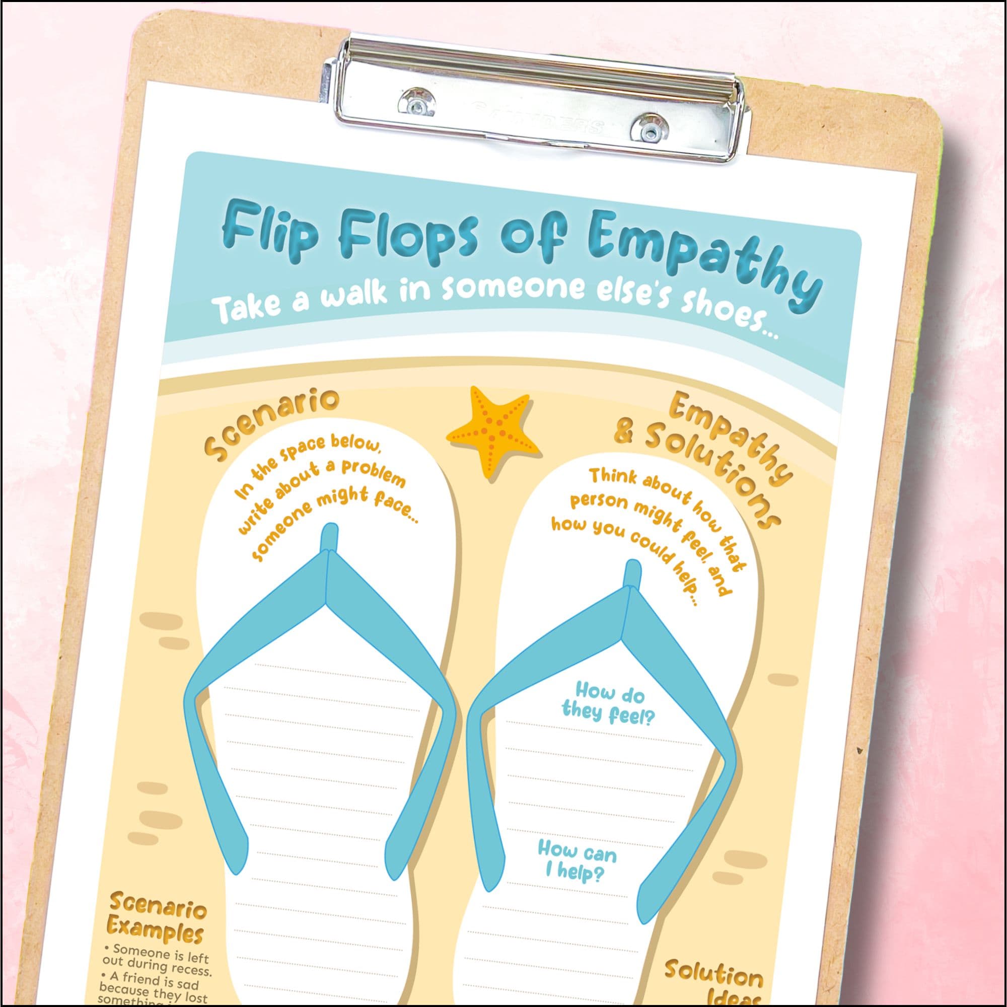 Summer Flip Flop Empathy Activities