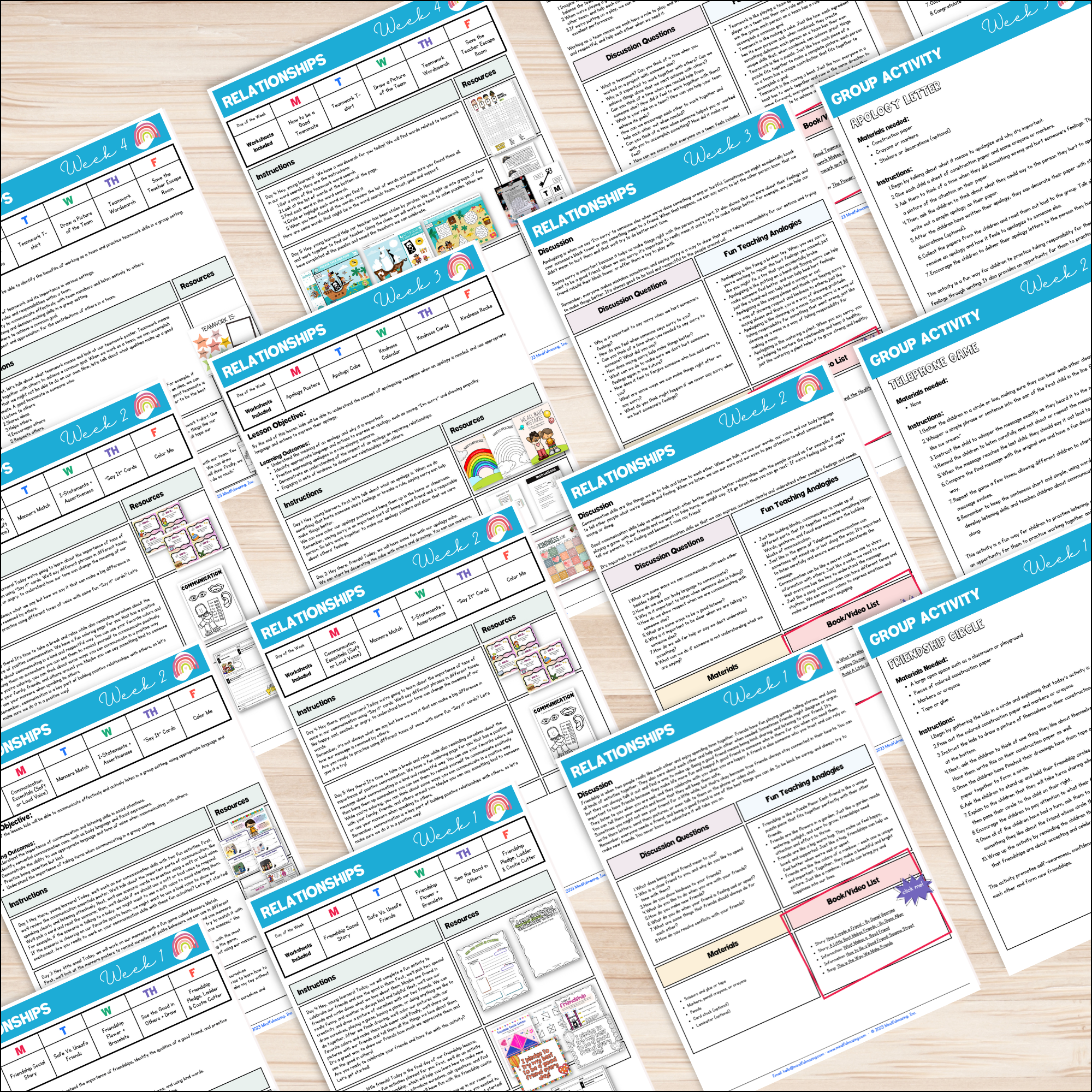 Relationships Social-Emotional Learning Unit (ages 3 - 8)