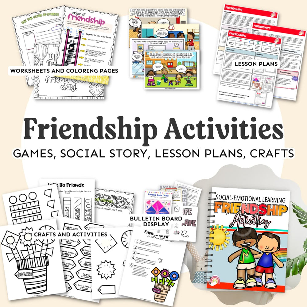 Printable Friendship Lessons Friendship Activities + Lessons