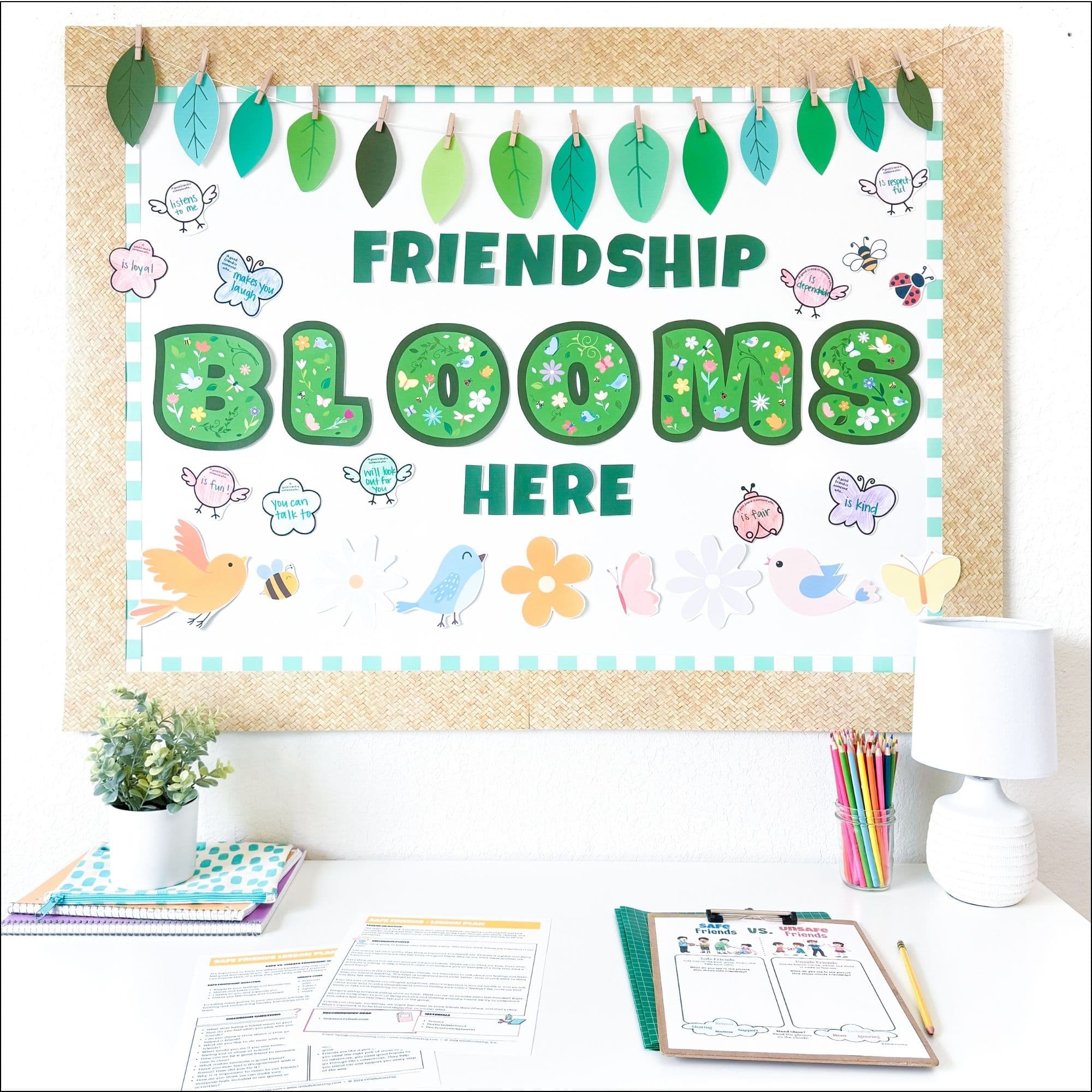 Friendship Bulletin Board Lesson and Activity