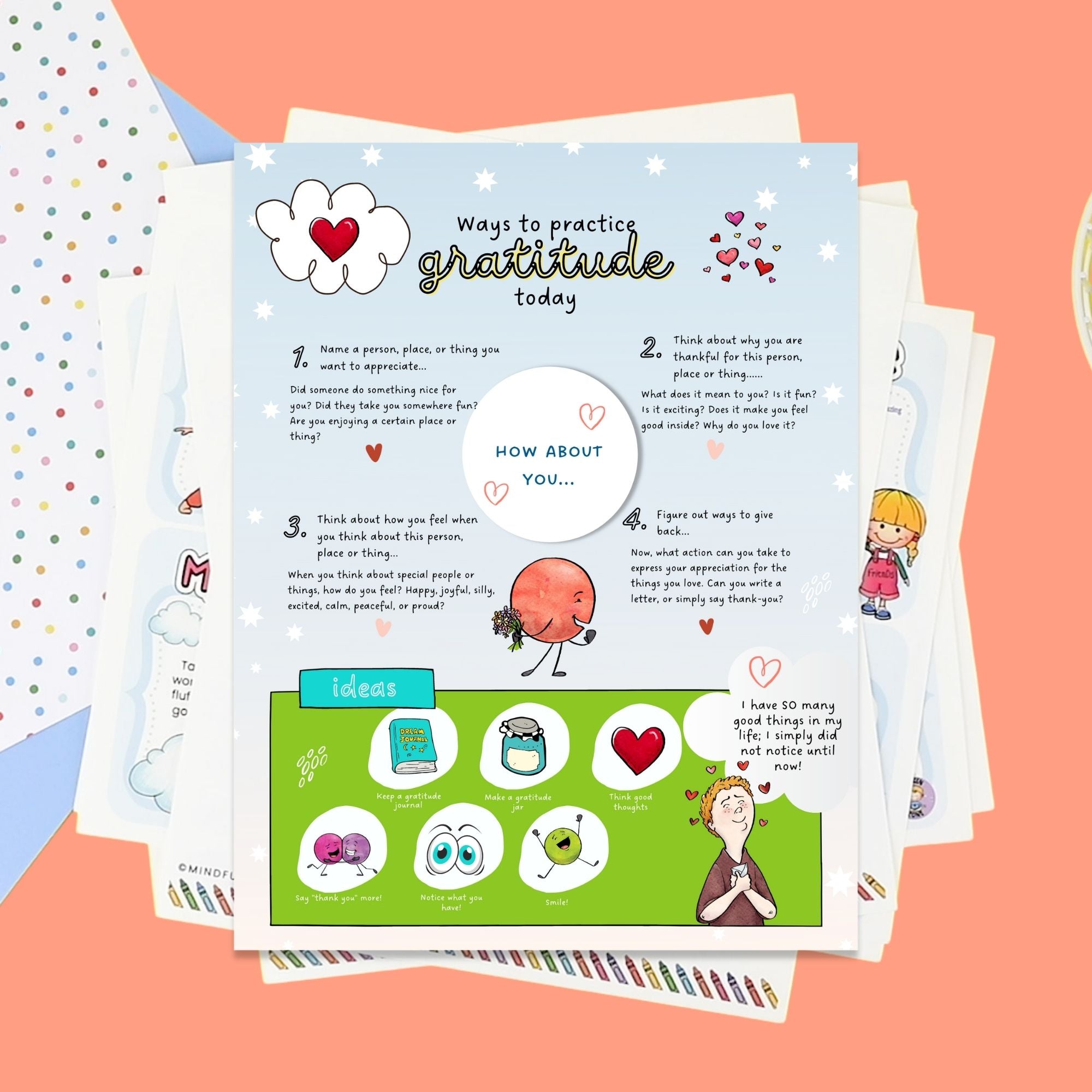 Gratitude Toolkit for Kids PDF (ages 4-11)
