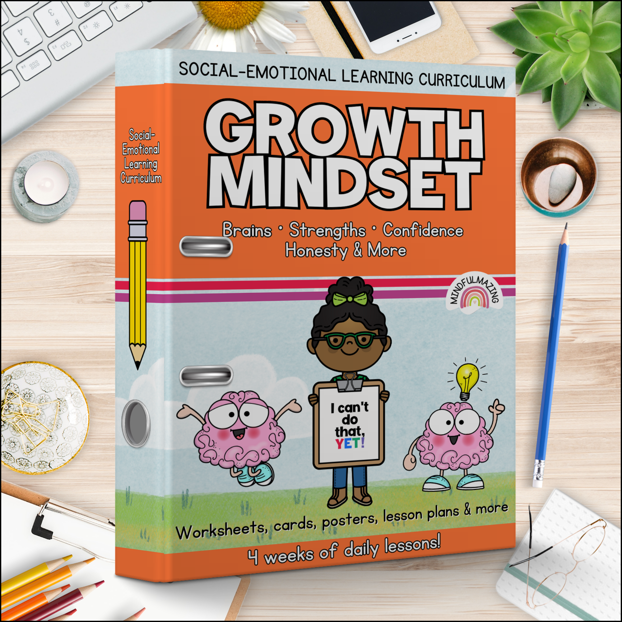 Growth Mindset Social Emotional Learning Unit (ages 3 - 8)