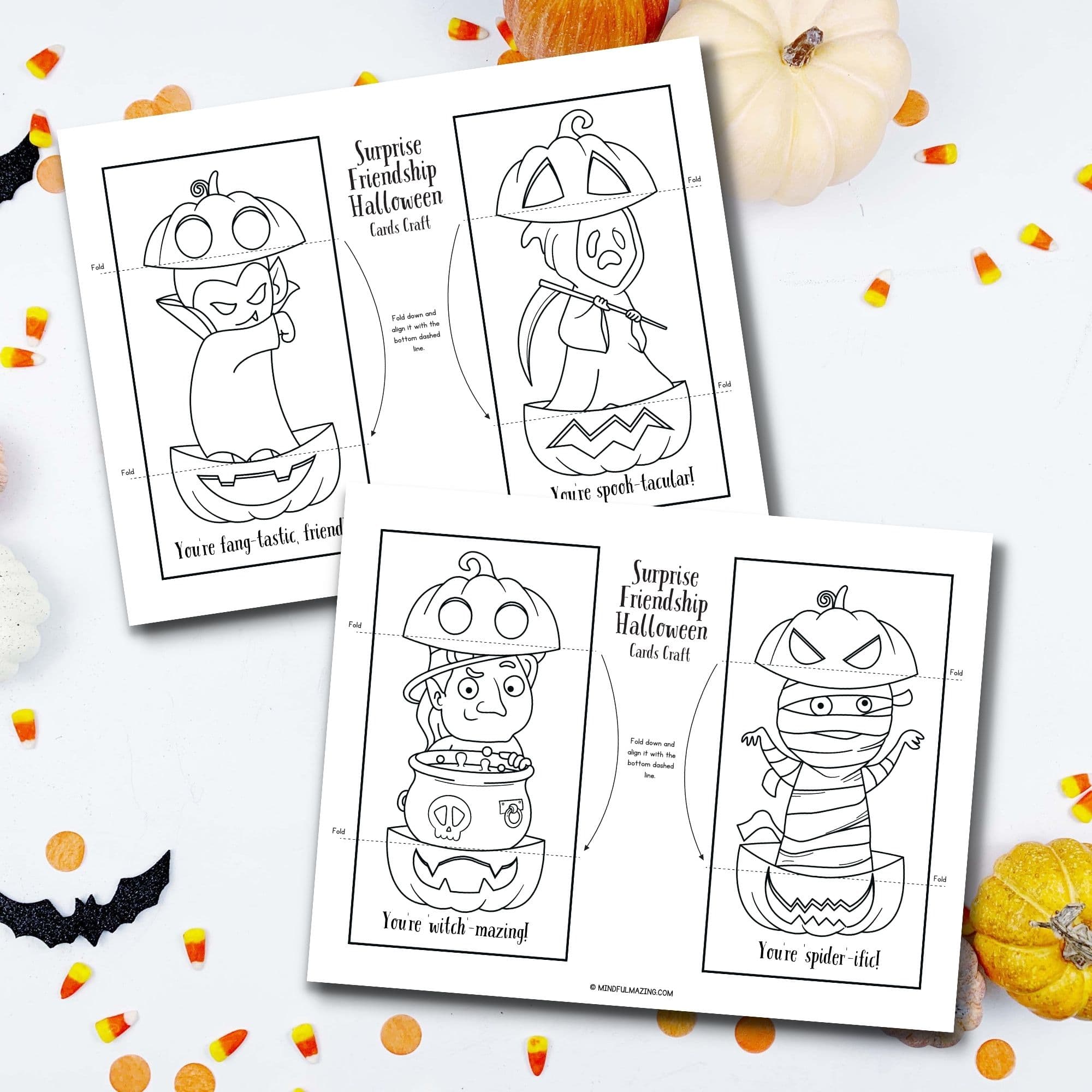 Halloween Friendship Surprise Cards