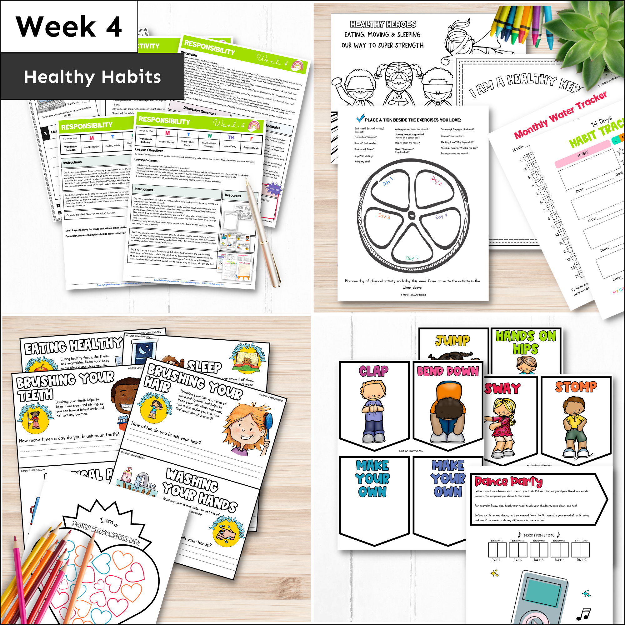 Responsibility Social-Emotional Learning Unit (ages 3 - 8)