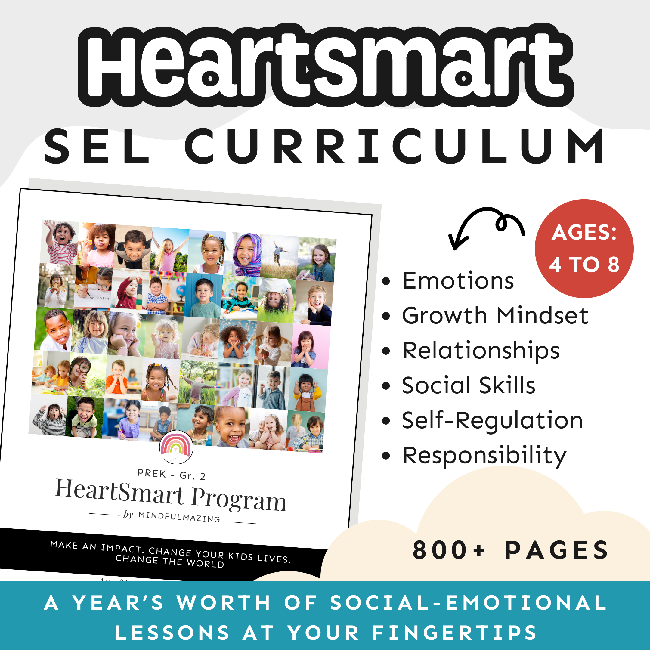 HeartSmart Social-Emotional Learning Curriculum (ages 3 - 8)