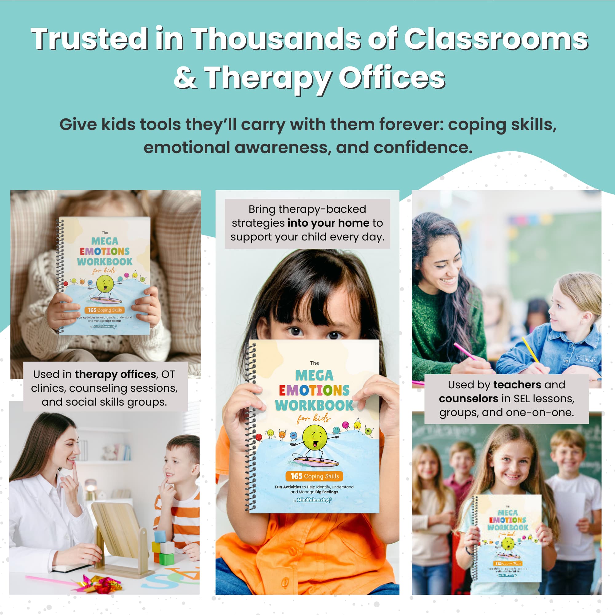 The Mega Emotions Workbook: Emotional Regulation Workbook for Kids (Ages 6–11)