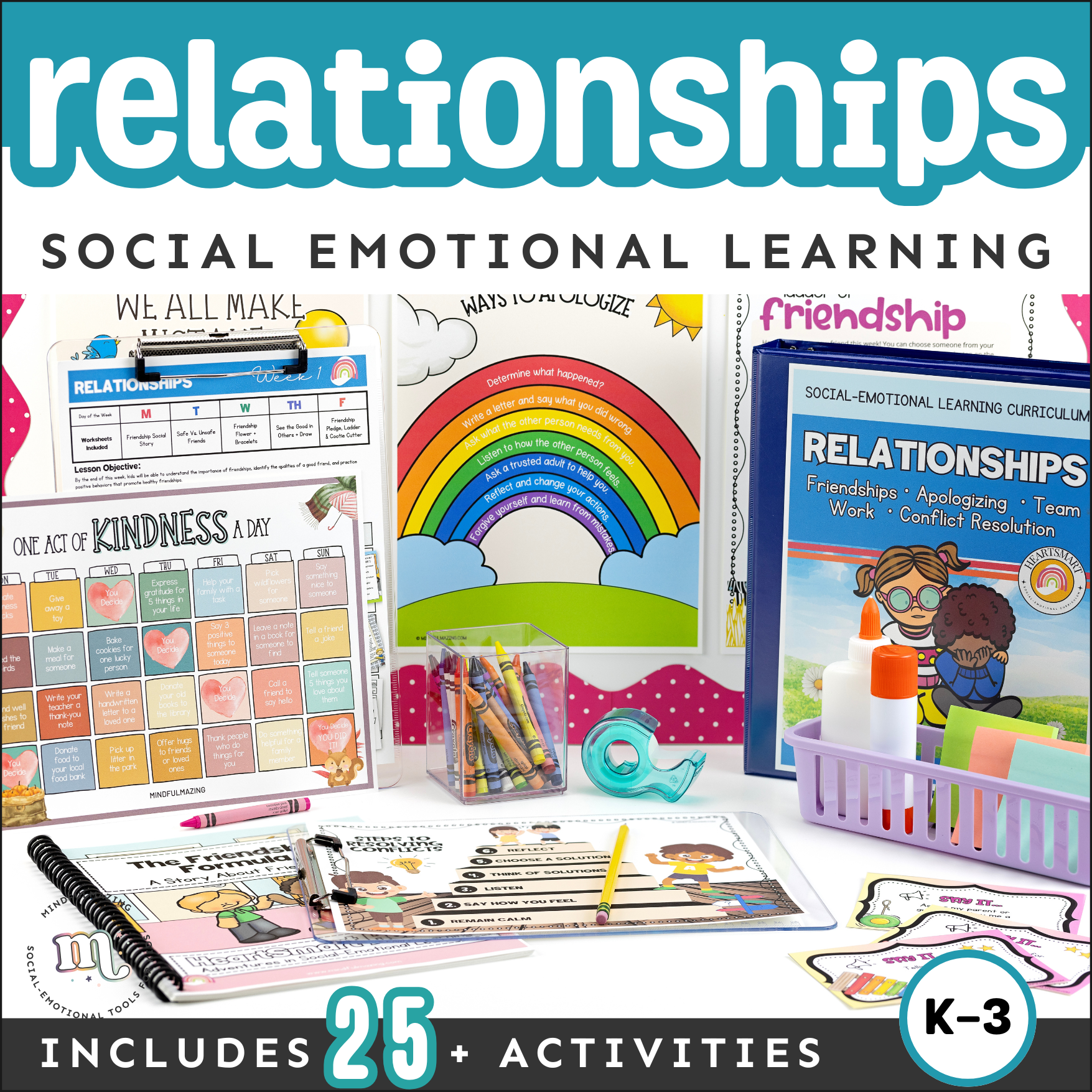 Relationships Social-Emotional Learning Unit (ages 3 - 8)