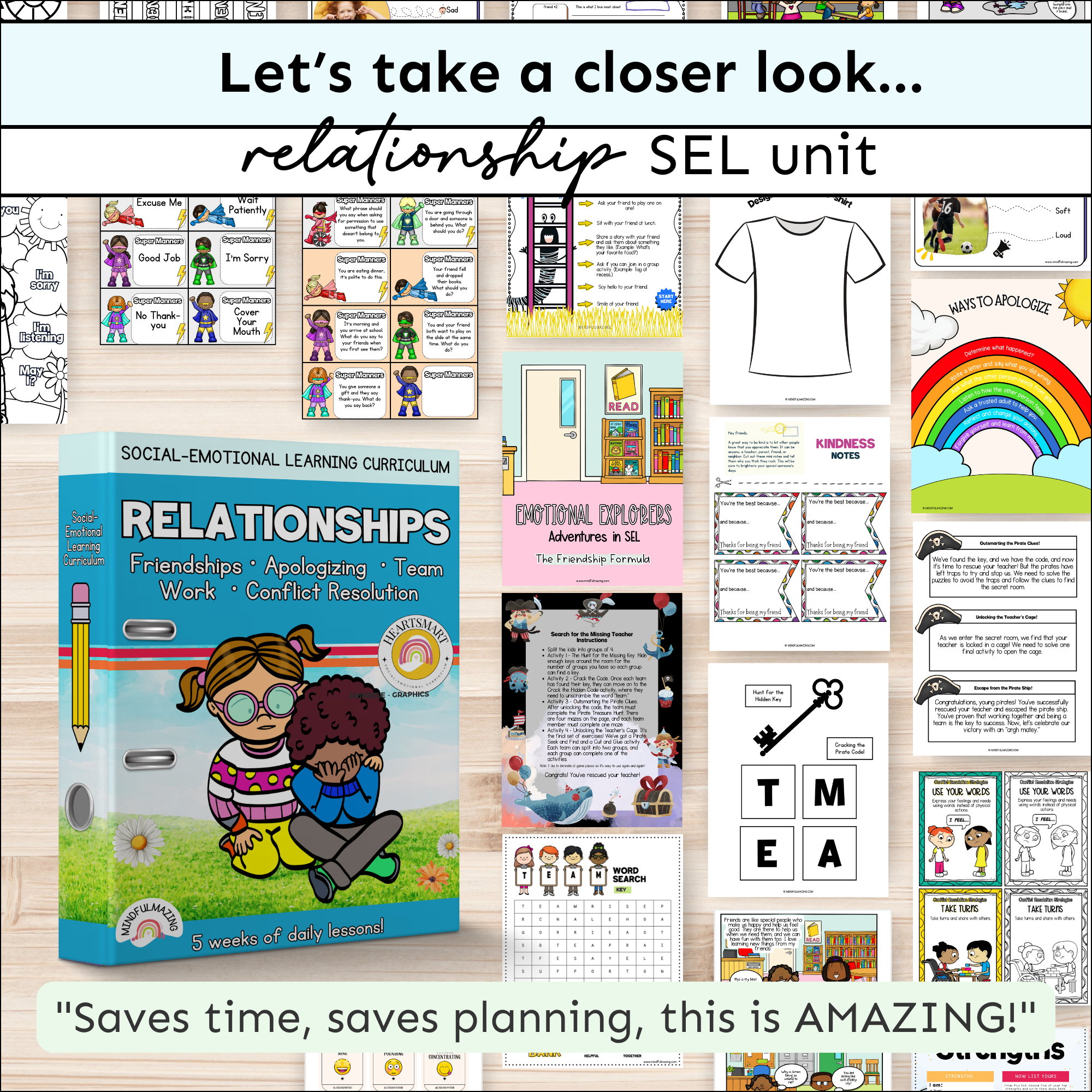 Relationships Social-Emotional Learning Unit (ages 3 - 8)