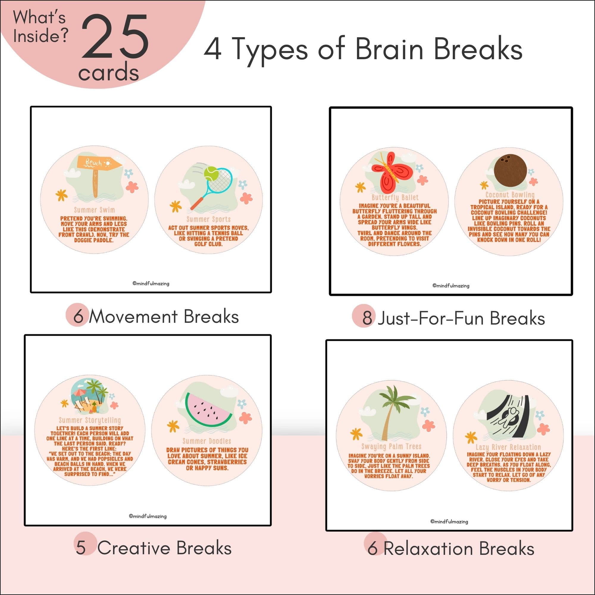 Summer-themed Brain Breaks