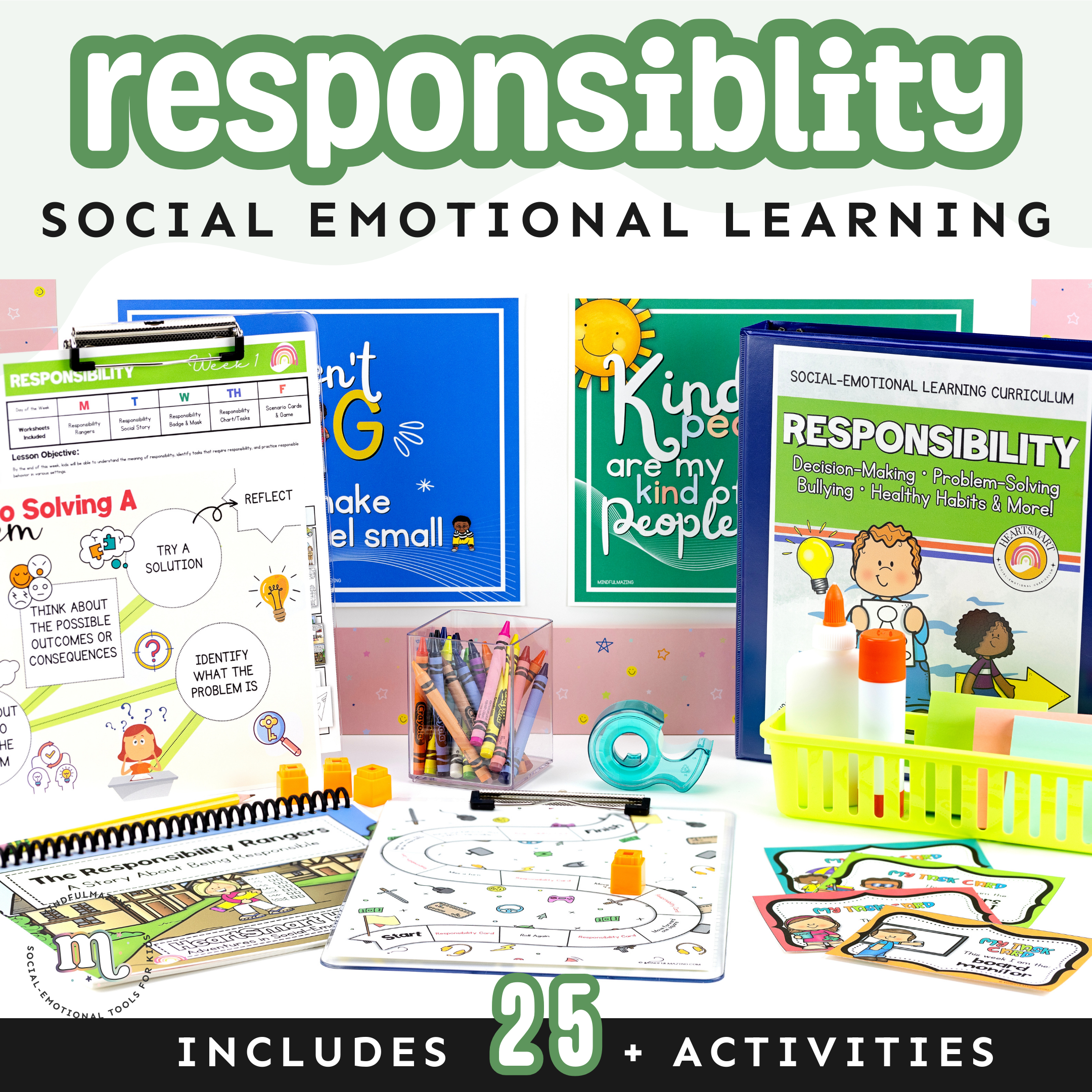 Responsibility Social-Emotional Learning Unit (ages 3 - 8)